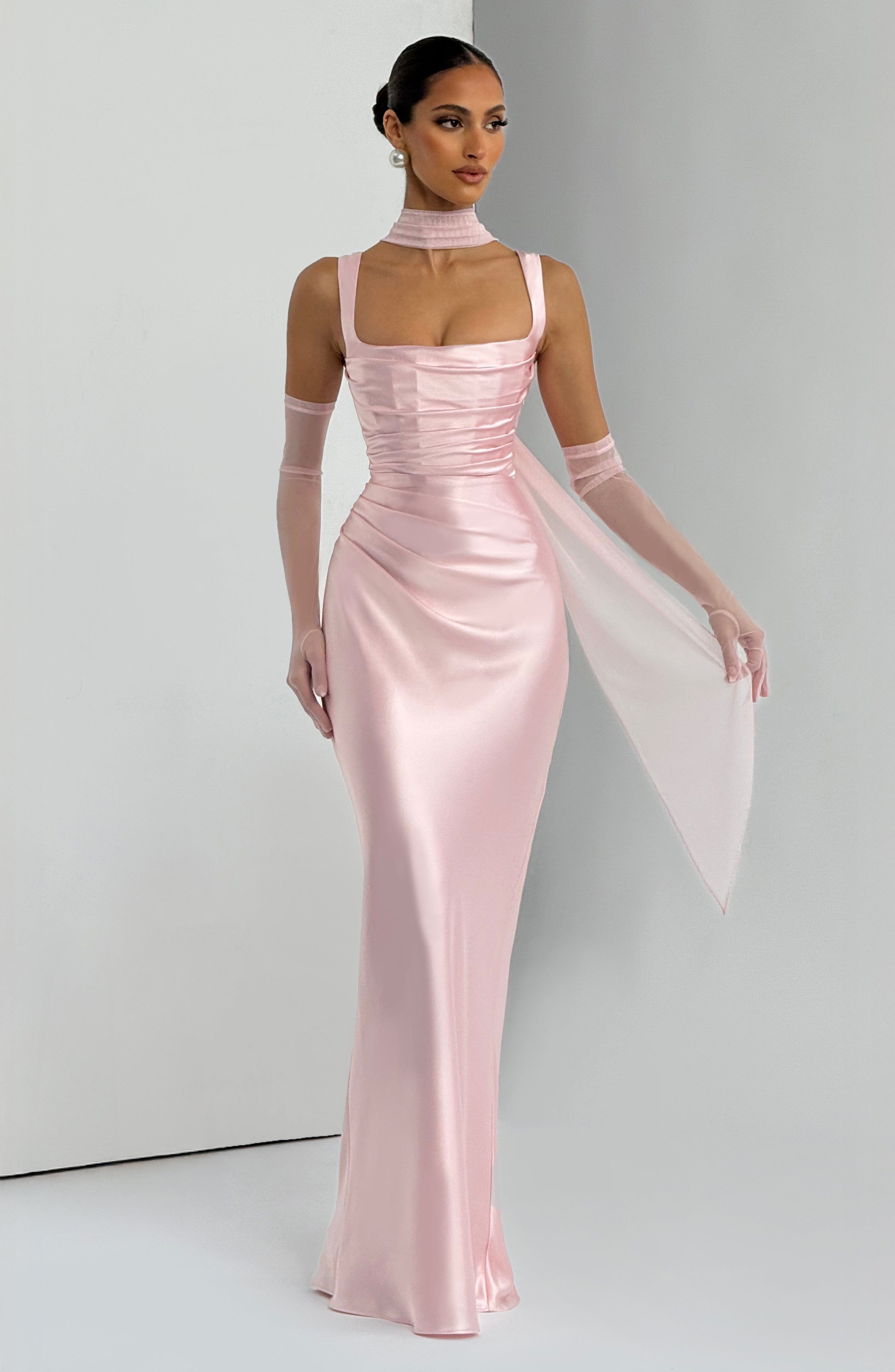 Calanthe Maxi Dress - Blush Dress Babyboo Fashion Premium Exclusive Design