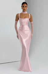 Calanthe Maxi Dress - Blush Dress Babyboo Fashion Premium Exclusive Design