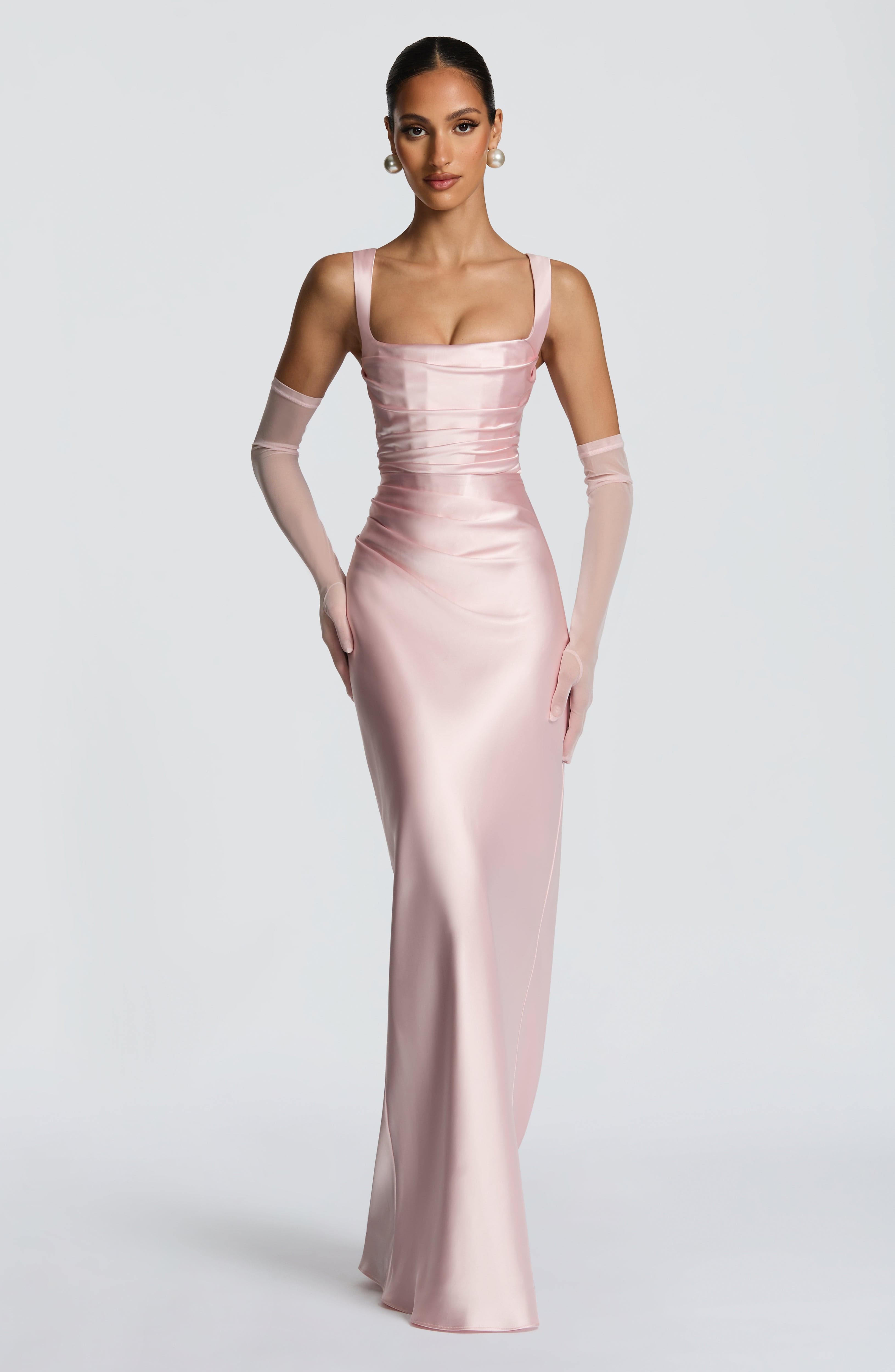 Calanthe Maxi Dress - Blush Dress Babyboo Fashion Premium Exclusive Design
