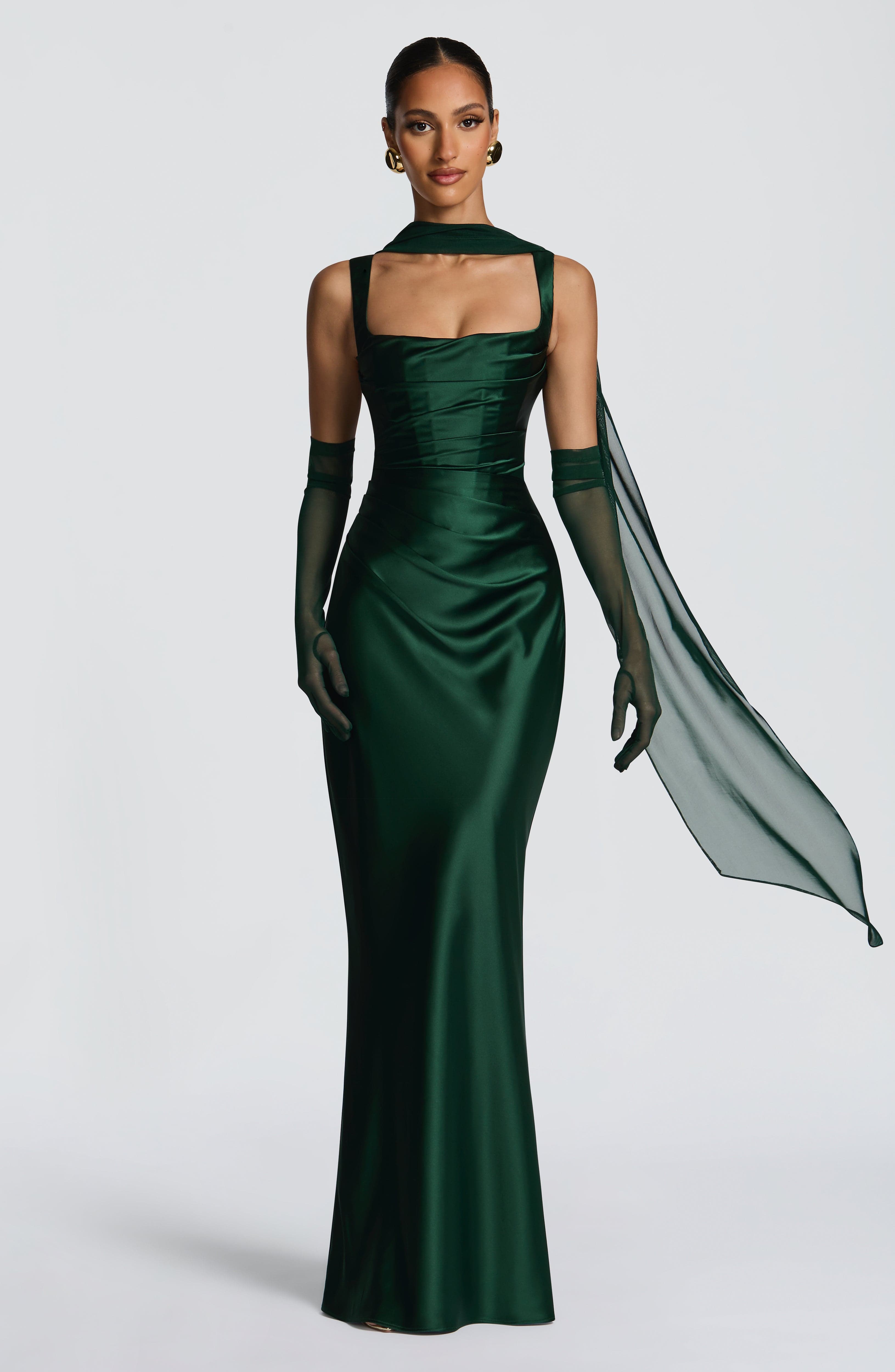 Calanthe Maxi Dress - Emerald Dress Babyboo Fashion Premium Exclusive Design
