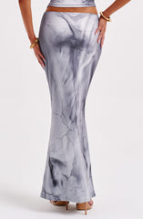 Charmayne Maxi Skirt - Grey Body Print Skirt Babyboo Fashion Premium Exclusive Design