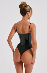 Christine Bodysuit - Black Bodysuits Babyboo Fashion Premium Exclusive Design