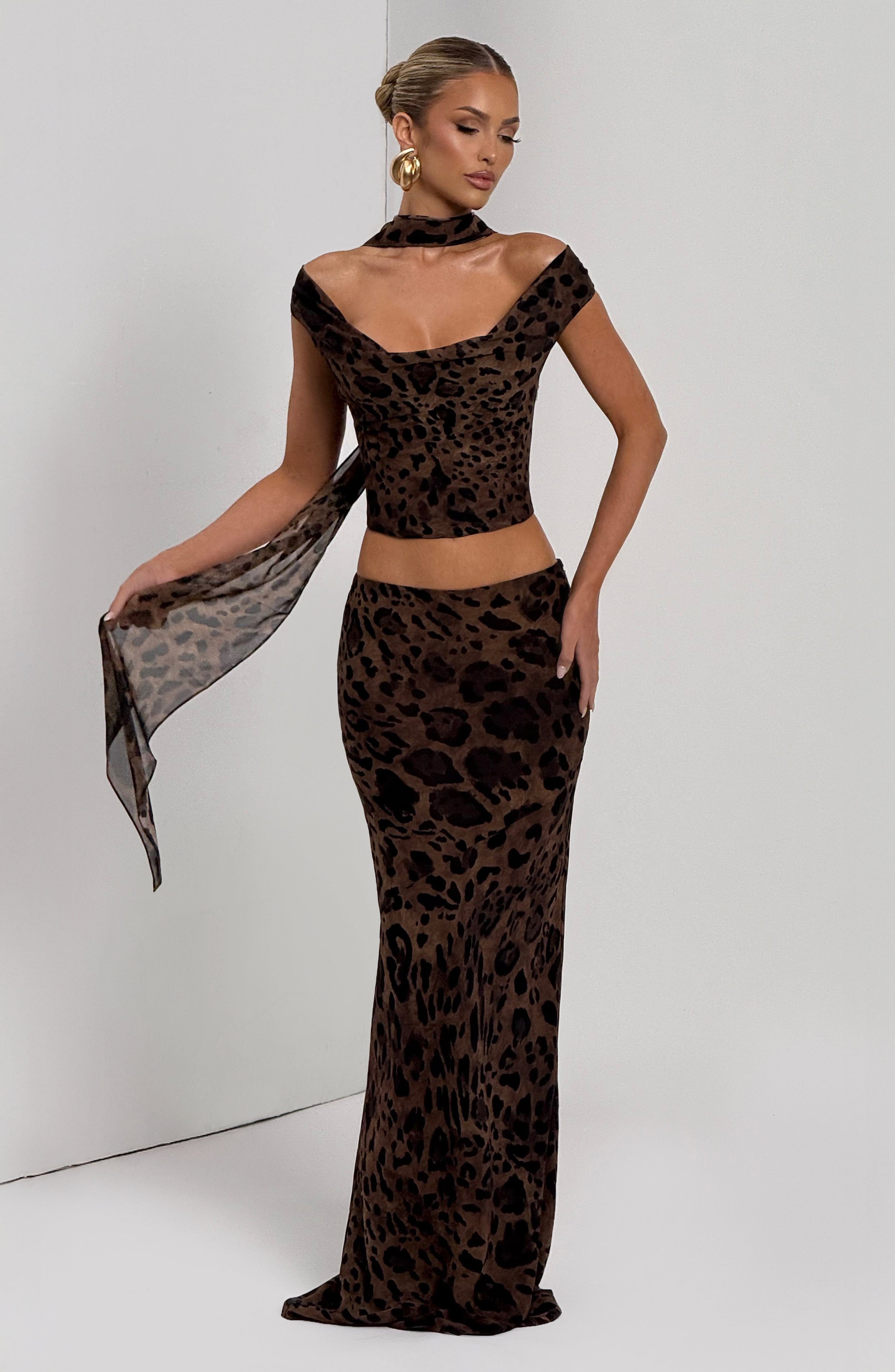 Chrysoula Maxi Skirt - Leopard Print Skirt Babyboo Fashion Premium Exclusive Design