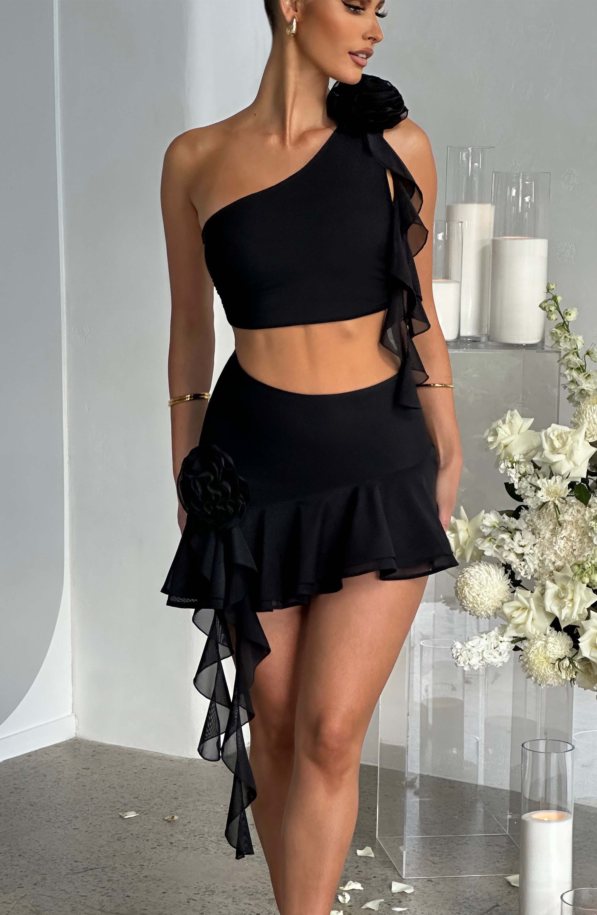 Daina Mini Skirt - Black Skirt Babyboo Fashion Premium Exclusive Design