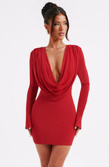 Danielle Mini Dress - Red Dress Babyboo Fashion Premium Exclusive Design