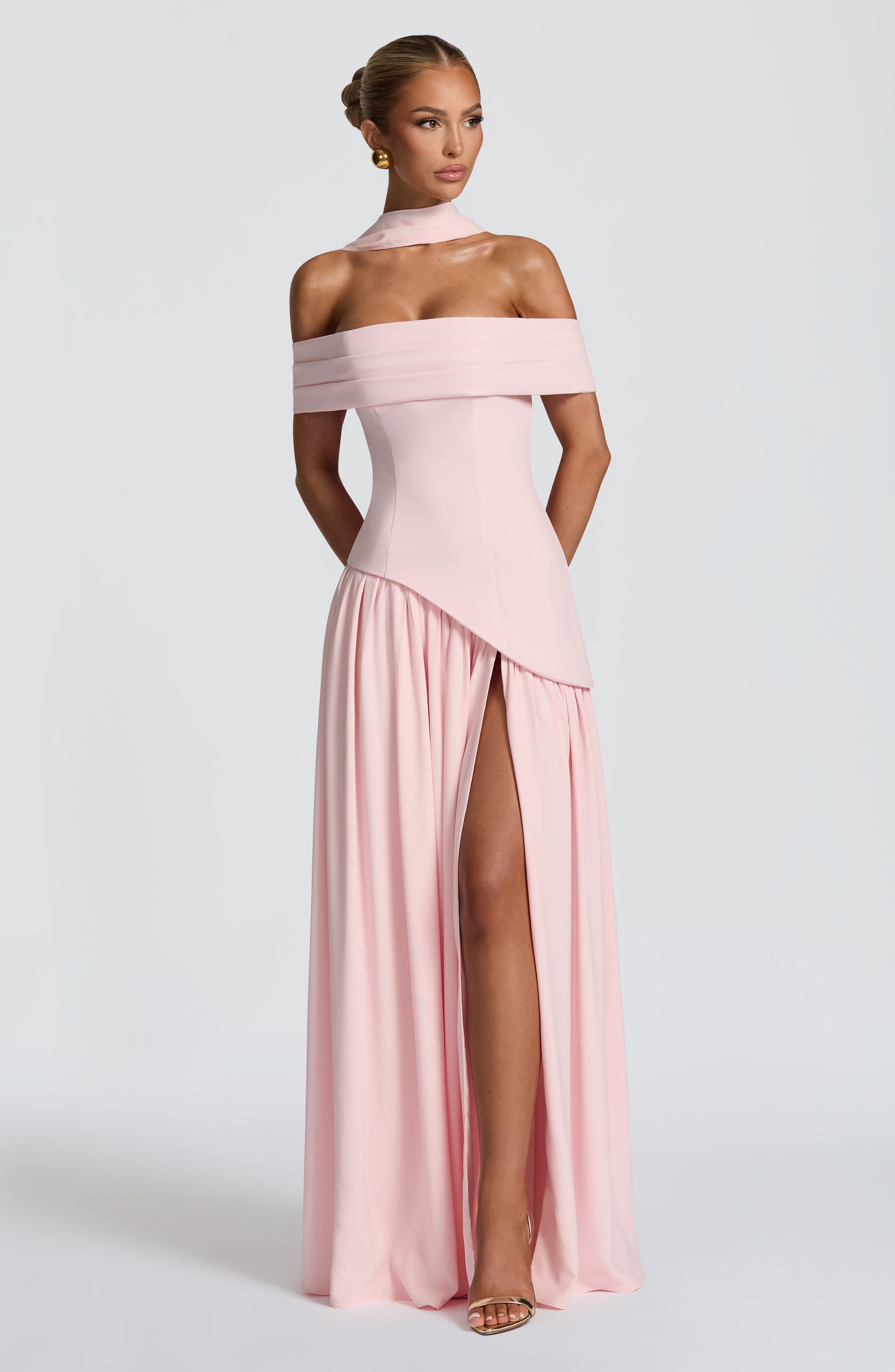 Delilah Maxi Dress - Blush Dress Babyboo Fashion Premium Exclusive Design