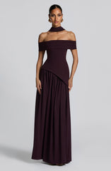 Delilah Maxi Dress - Plum Dress Babyboo Fashion Premium Exclusive Design