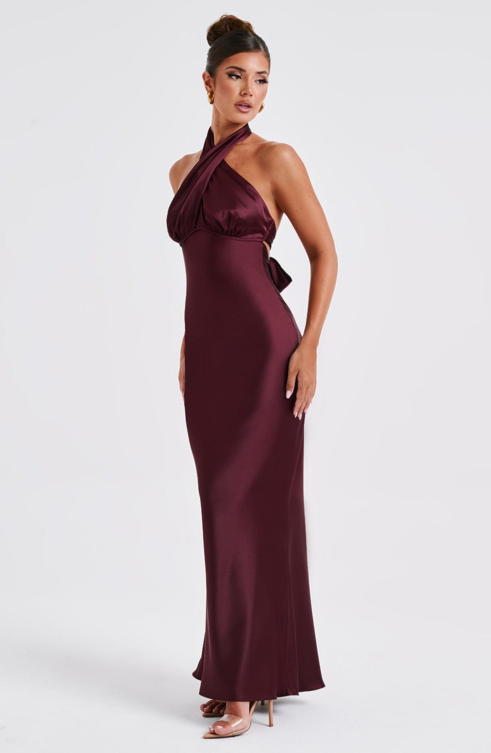 Dimitra Maxi Dress - Burgundy Dress Babyboo Fashion Premium Exclusive Design