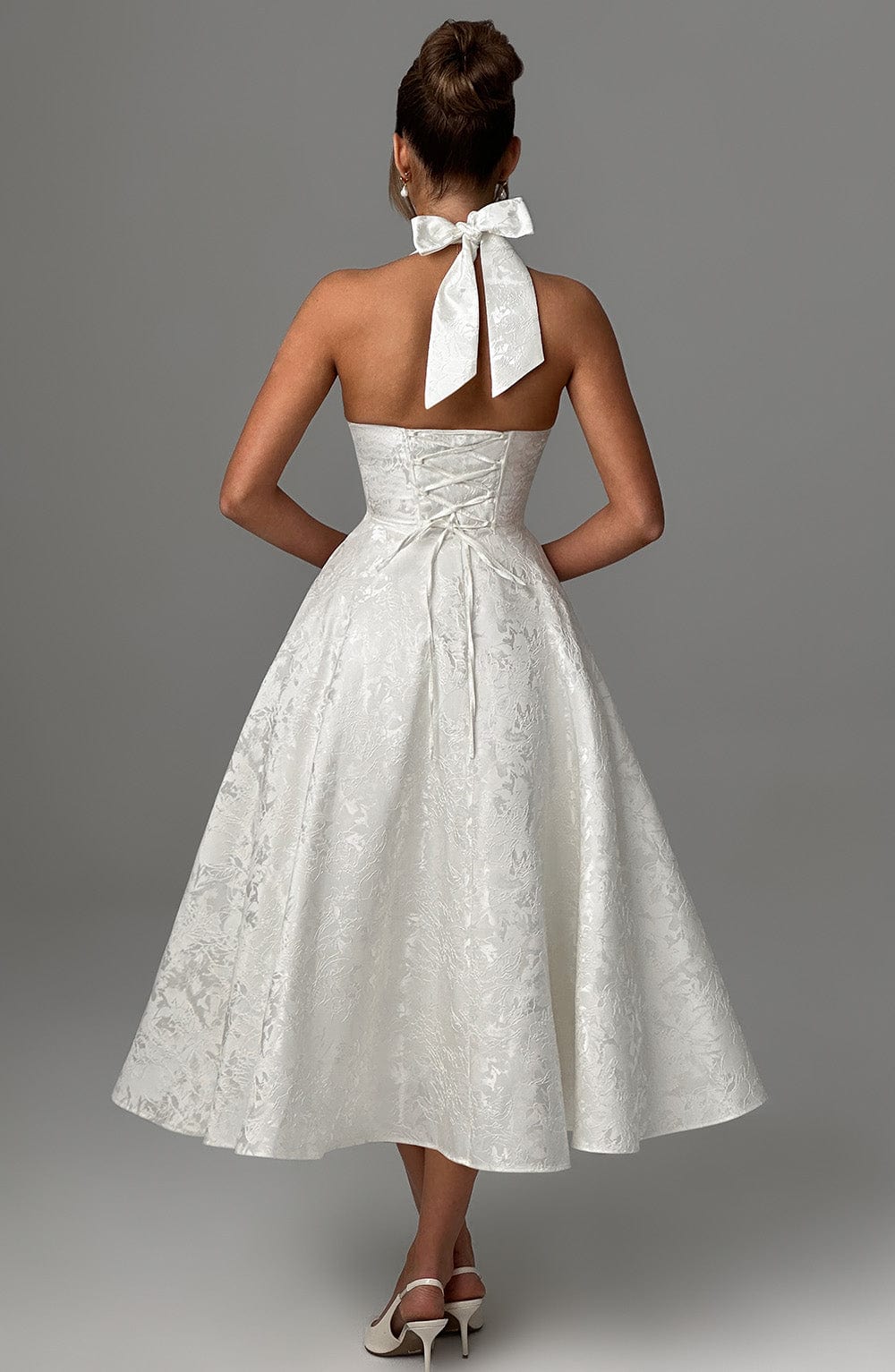 Effie Midi Dress - Ivory Dress Babyboo Fashion Premium Exclusive Design