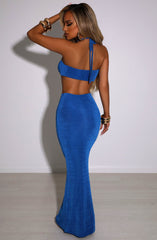 Elita Maxi Skirt - Electric Blue Babyboo Fashion Premium Exclusive Design