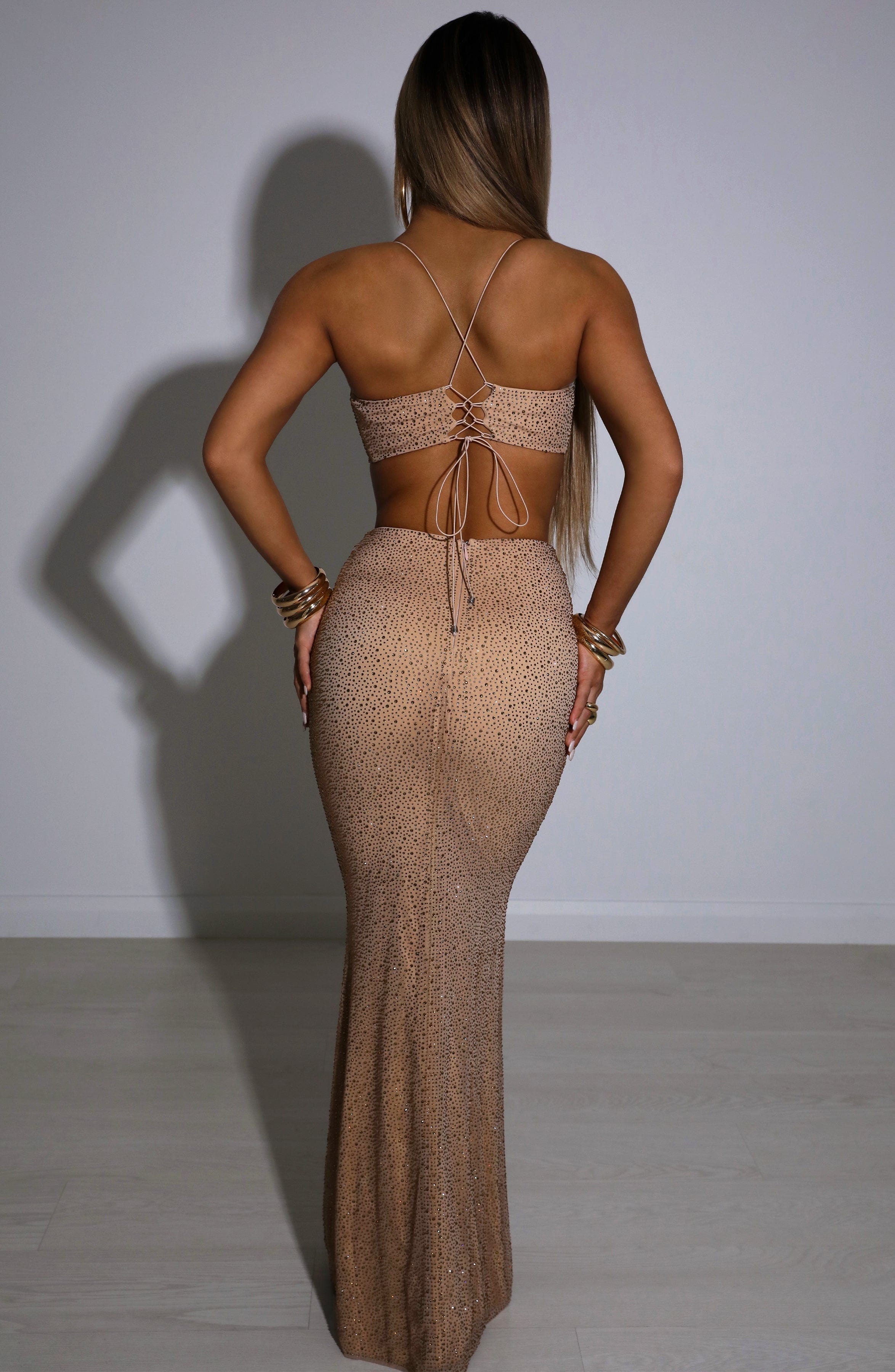 Eloise Maxi Skirt - Bronze Babyboo Fashion Premium Exclusive Design