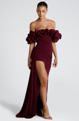 Elsie Maxi Dress - Cherry Lacquer Dress Babyboo Fashion Premium Exclusive Design