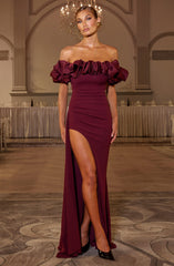 Elsie Maxi Dress - Cherry Lacquer Dress XS Babyboo Fashion Premium Exclusive Design