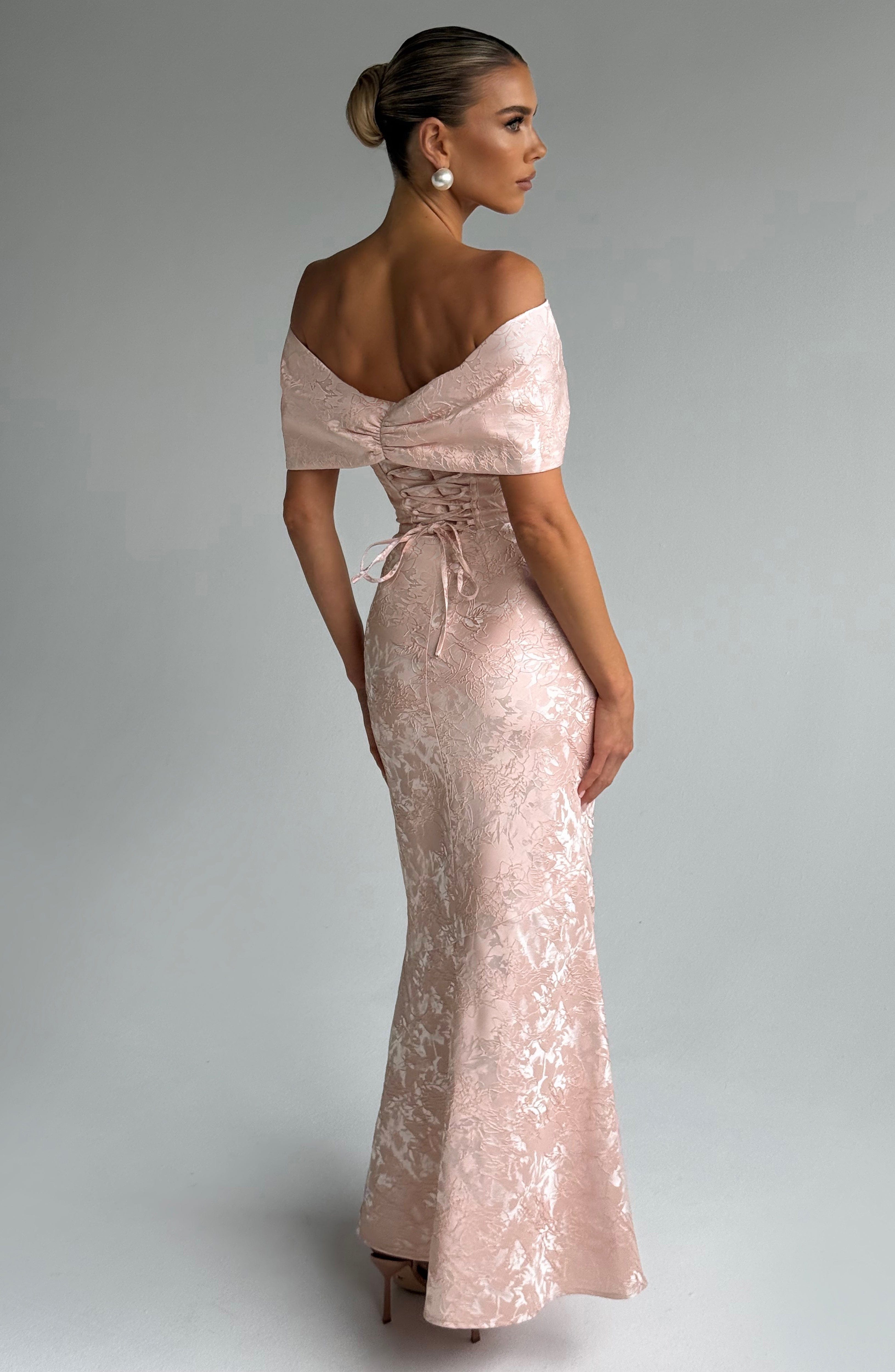 Emberly Maxi Dress - Soft Peach Dress Babyboo Fashion Premium Exclusive Design