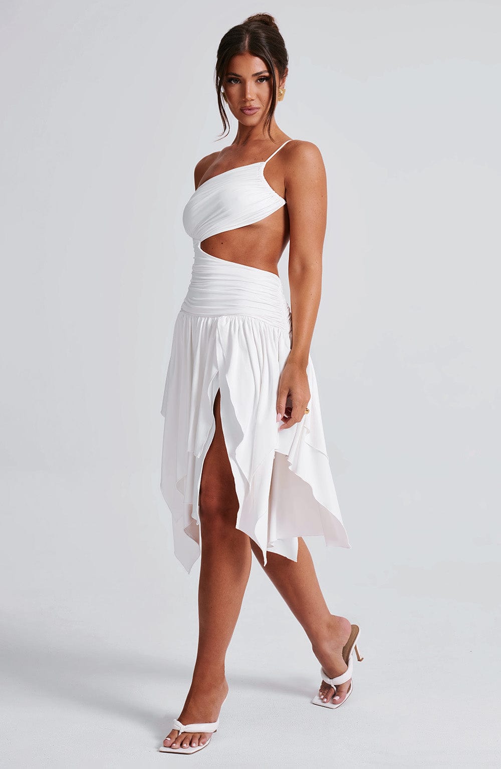 Emeline Midi Dress - White Dress Babyboo Fashion Premium Exclusive Design