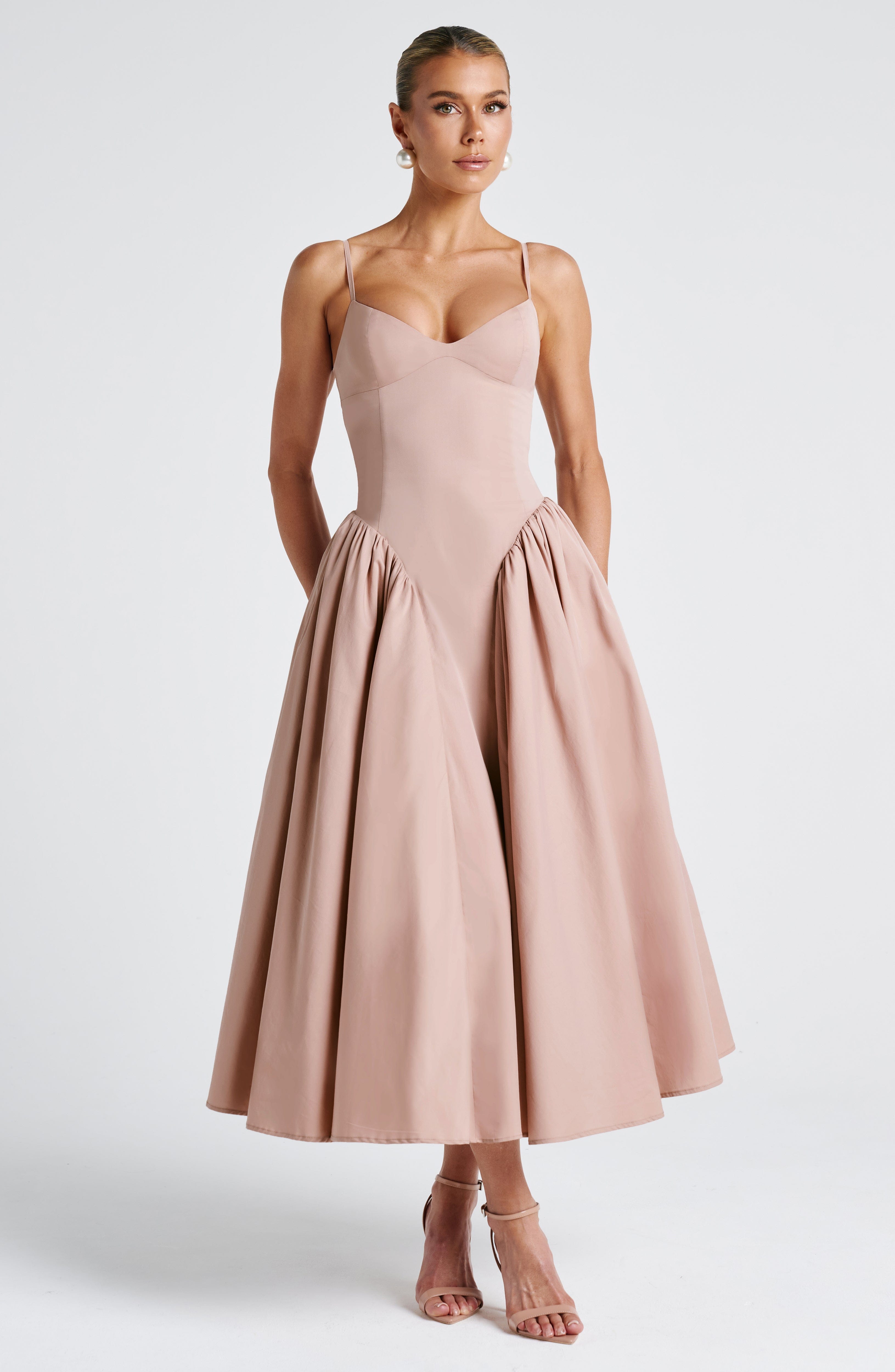 Emerson Midi Dress - Clay Dress Babyboo Fashion Premium Exclusive Design