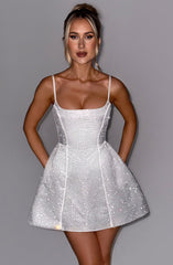 Emma Mini Dress - Ivory Dress Babyboo Fashion Premium Exclusive Design