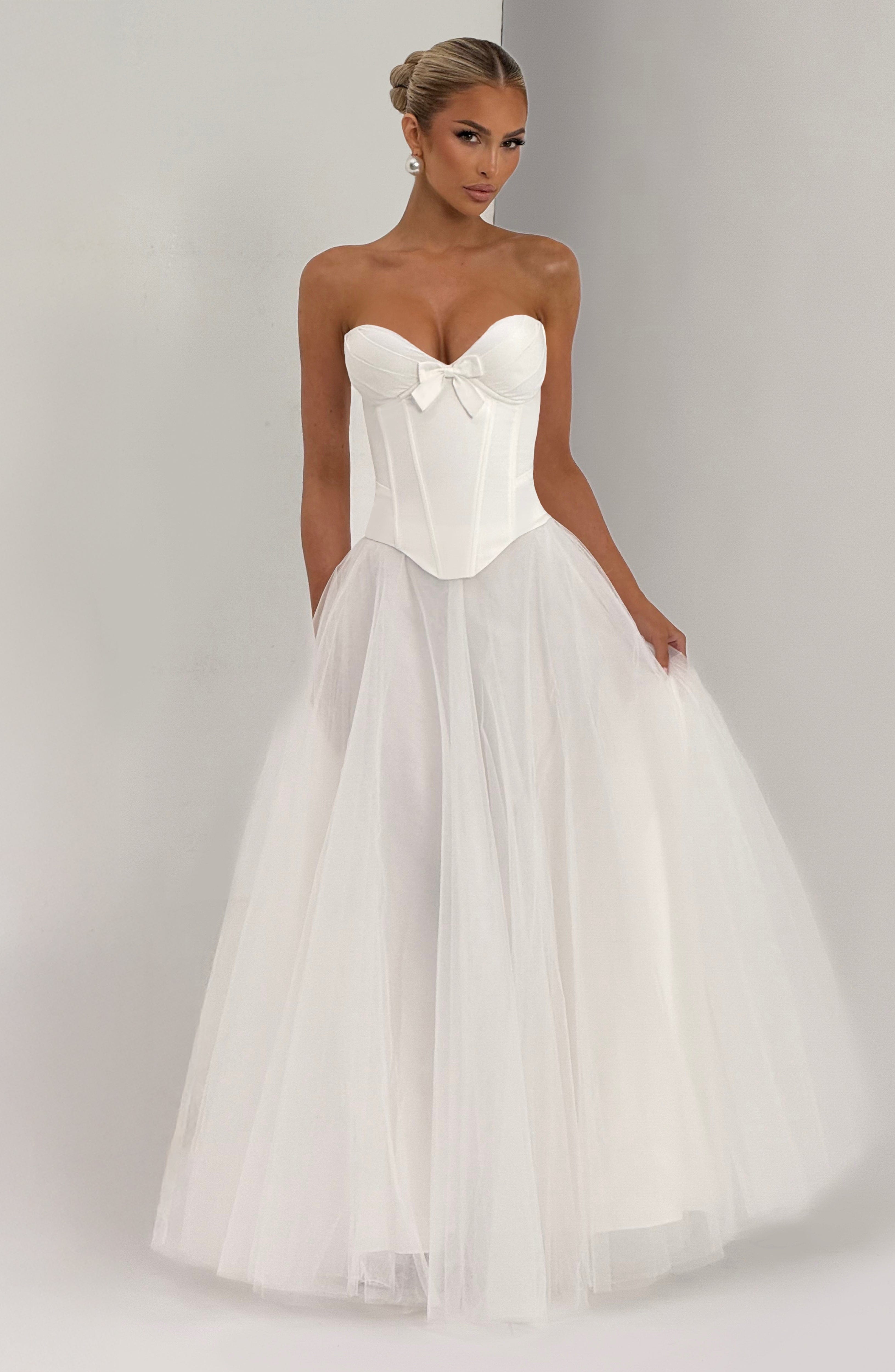 Ethel Maxi Skirt - Ivory Skirt Babyboo Fashion Premium Exclusive Design