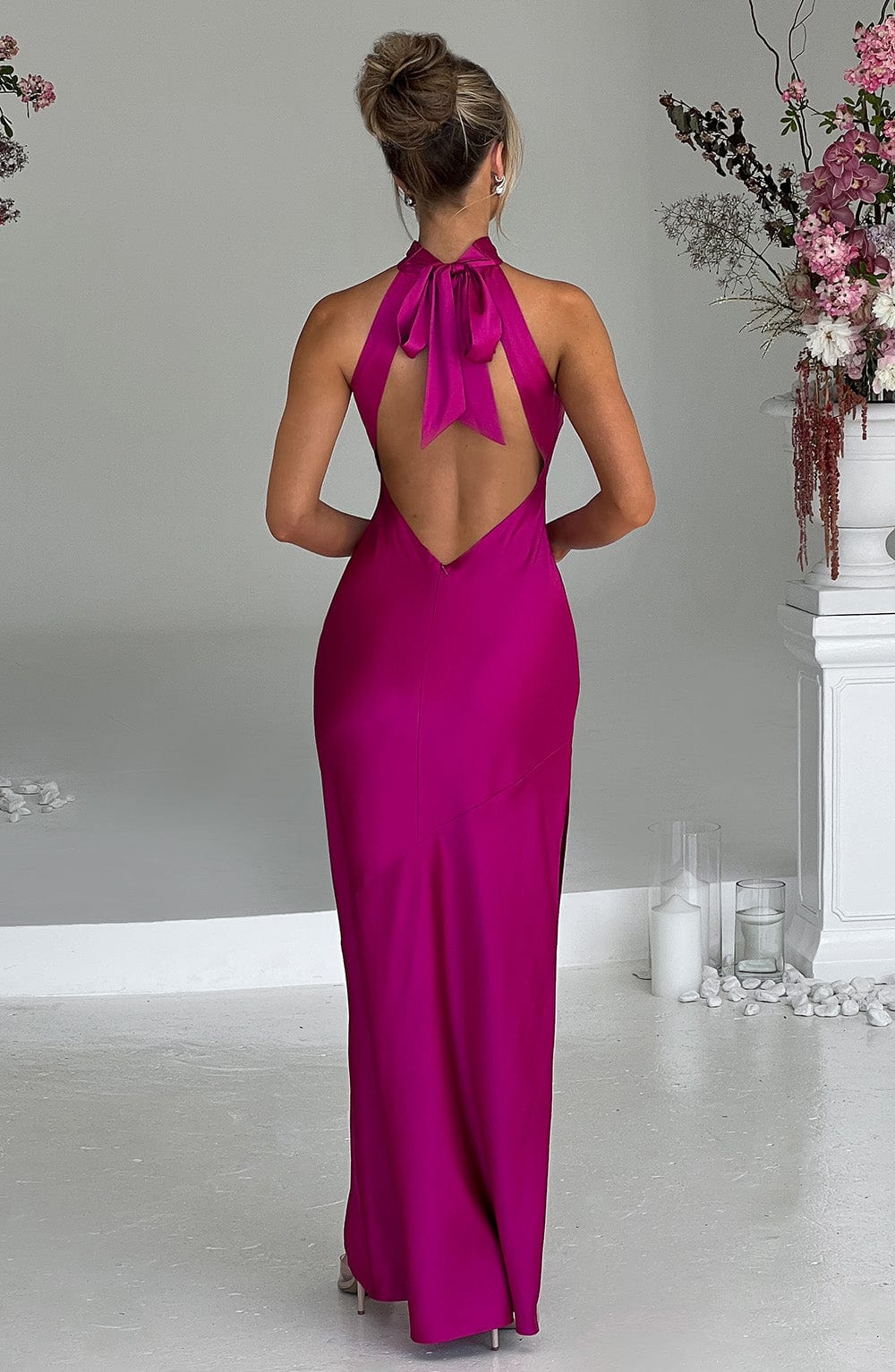 Etta Maxi Dress - Hot Pink Dress Babyboo Fashion Premium Exclusive Design