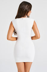 Frida Mini Dress - Ivory Dress Babyboo Fashion Premium Exclusive Design