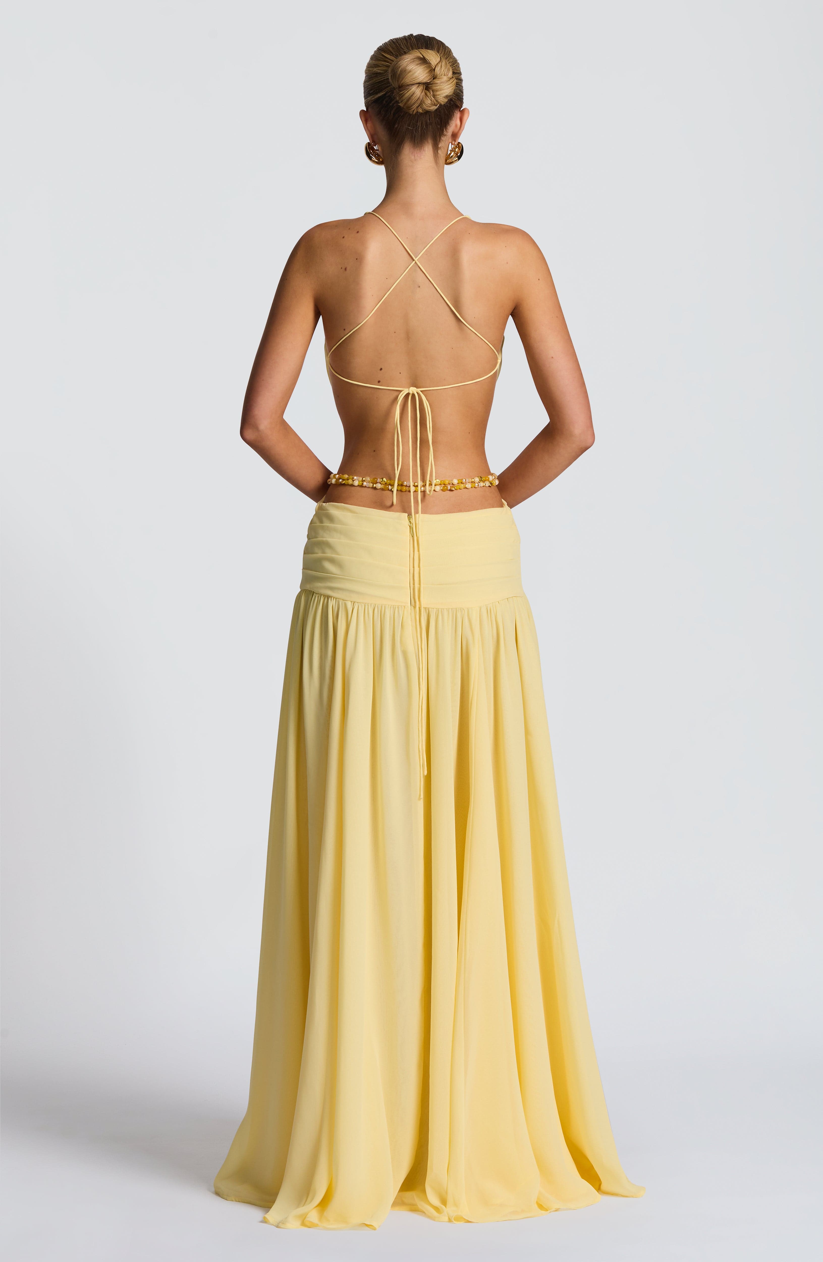 Indianna Maxi Dress - Lemon Dress Babyboo Fashion Premium Exclusive Design