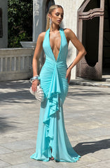 Janessa Maxi Dress - Aqua Dress Babyboo Fashion Premium Exclusive Design