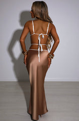 Jasmyn Maxi Skirt - Mocha Babyboo Fashion Premium Exclusive Design