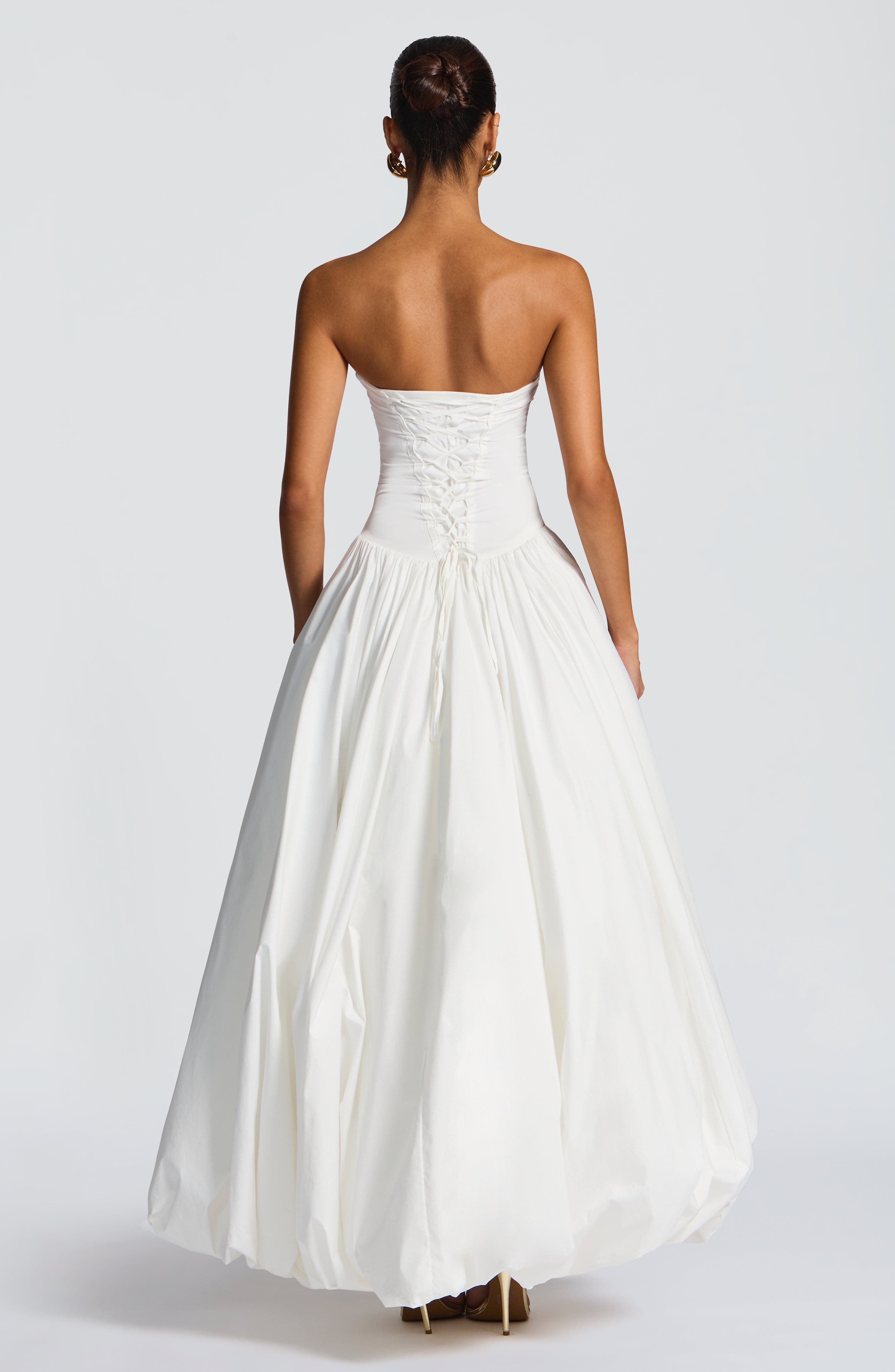 Jillian Maxi Dress - Ivory Dress Babyboo Fashion Premium Exclusive Design