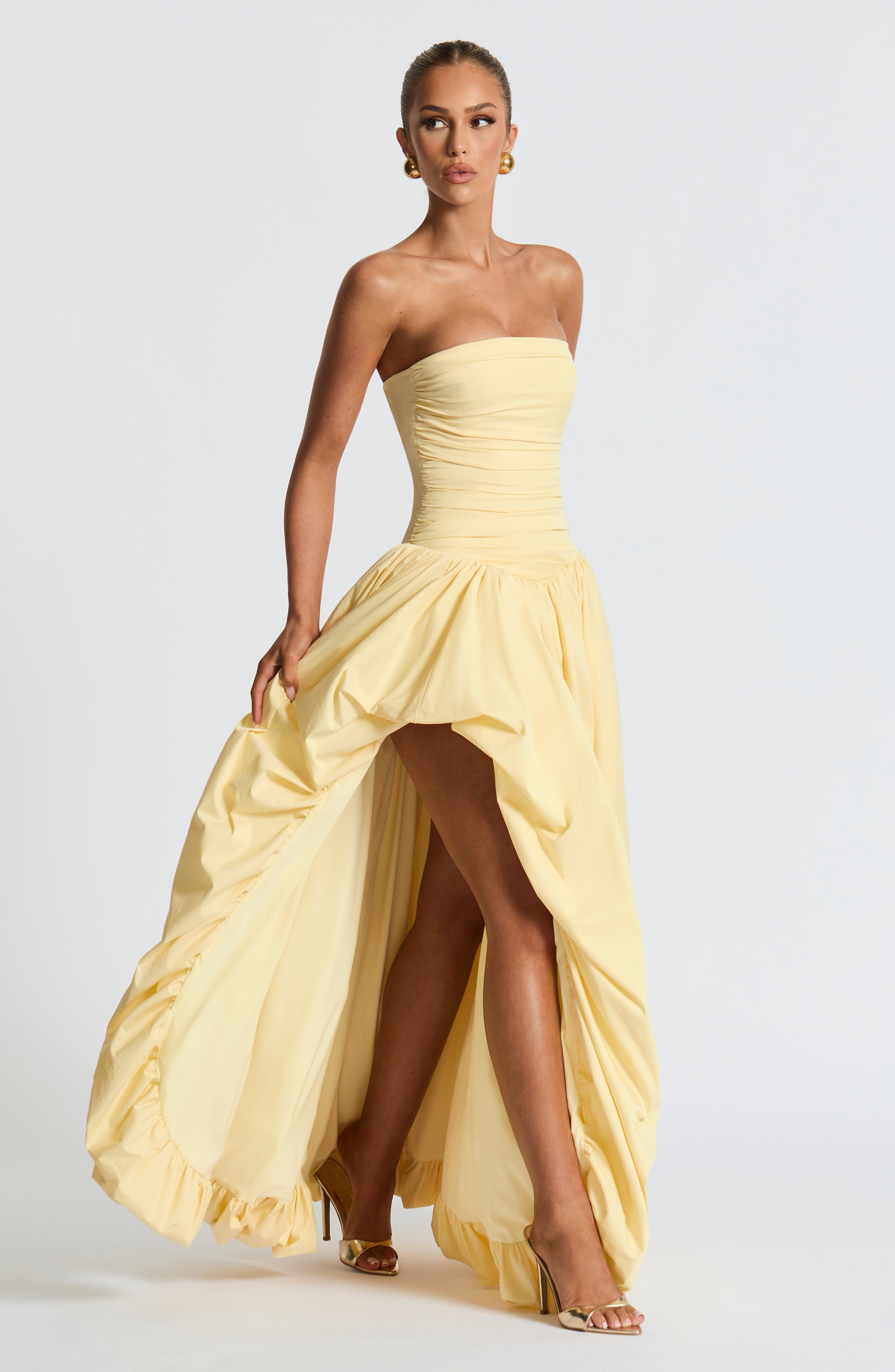 Jillian Maxi Dress - Lemon Dress Babyboo Fashion Premium Exclusive Design