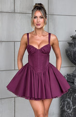 Josie Mini Dress - Cherry Lacquer Dress XS Babyboo Fashion Premium Exclusive Design