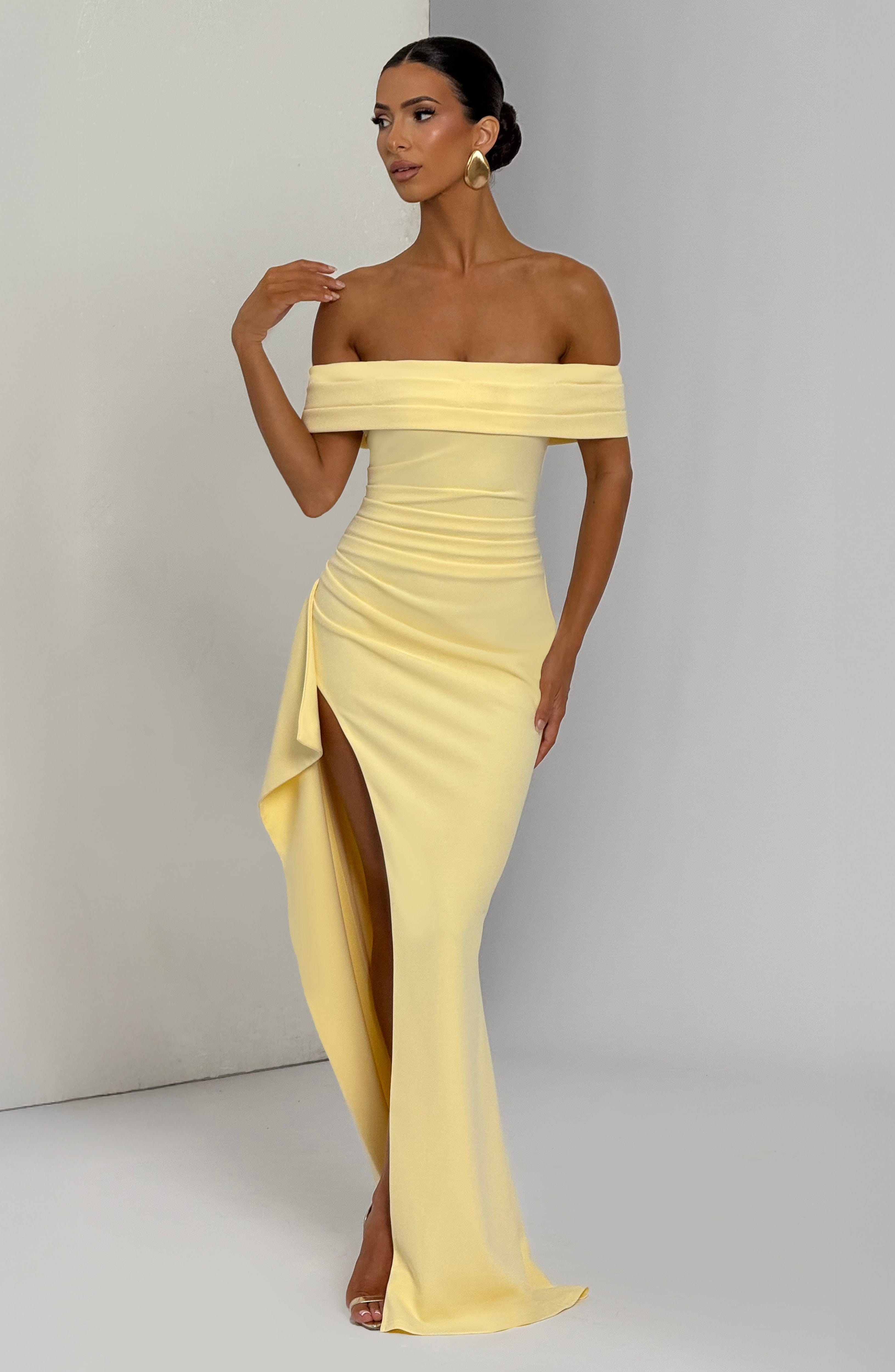 Joyce Maxi Dress - Lemon Dress Babyboo Fashion Premium Exclusive Design