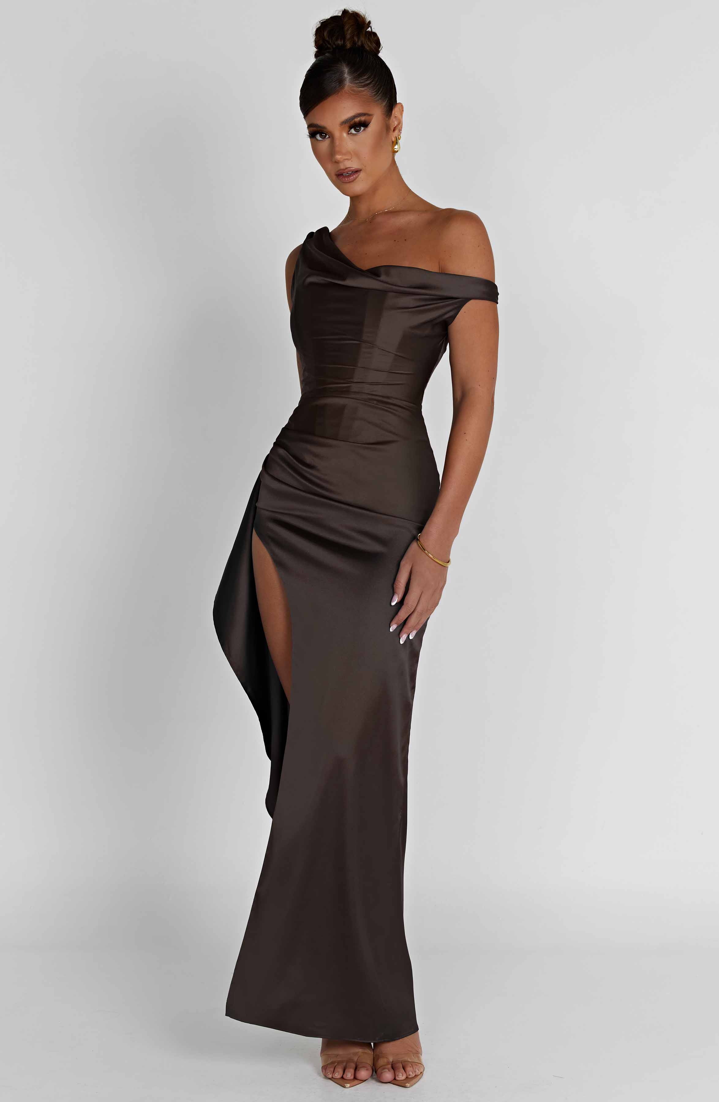 Juliene Maxi Dress - Charcoal Dress Babyboo Fashion Premium Exclusive Design