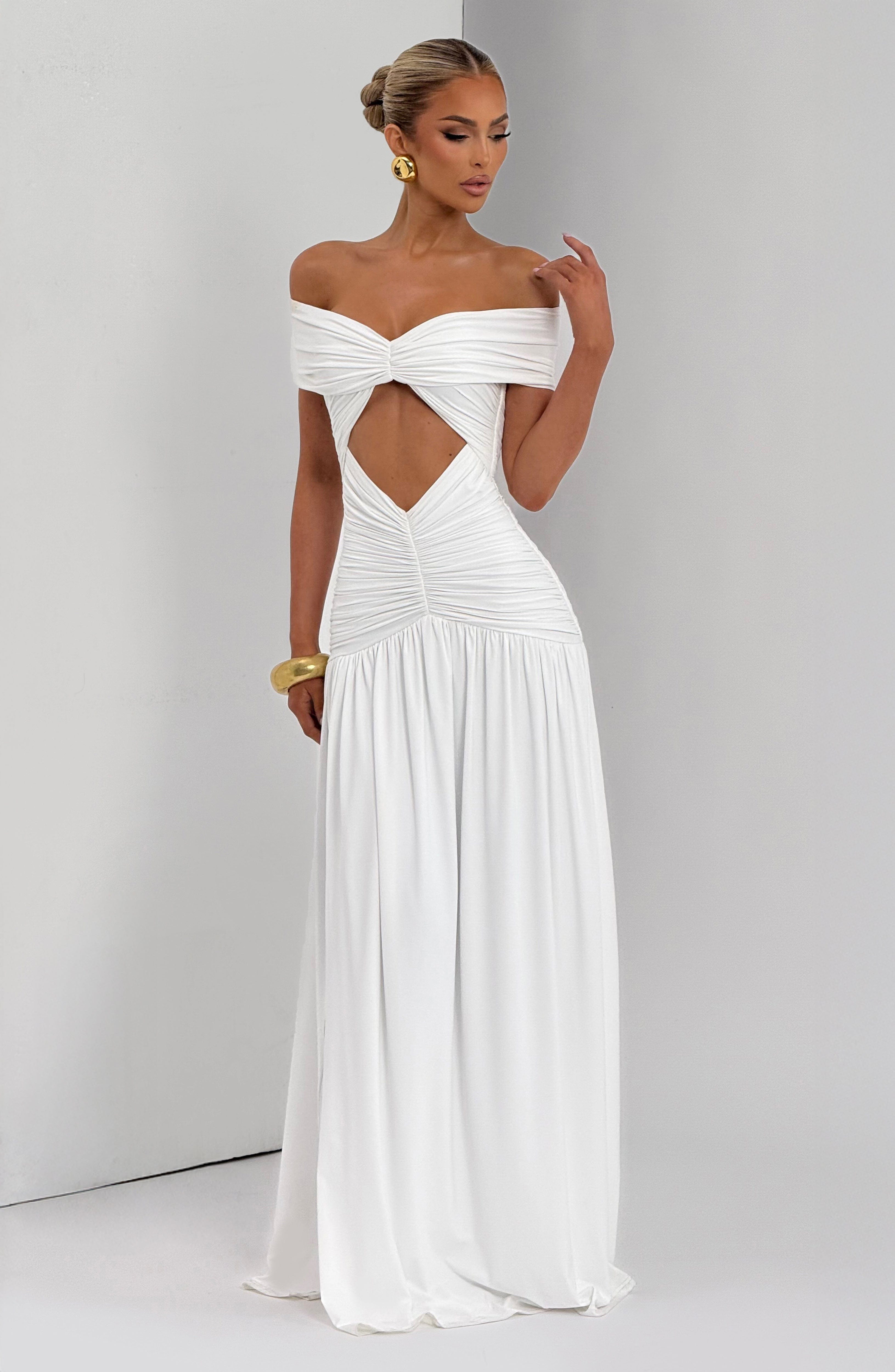 Kathryn Maxi Dress - White Dress Babyboo Fashion Premium Exclusive Design