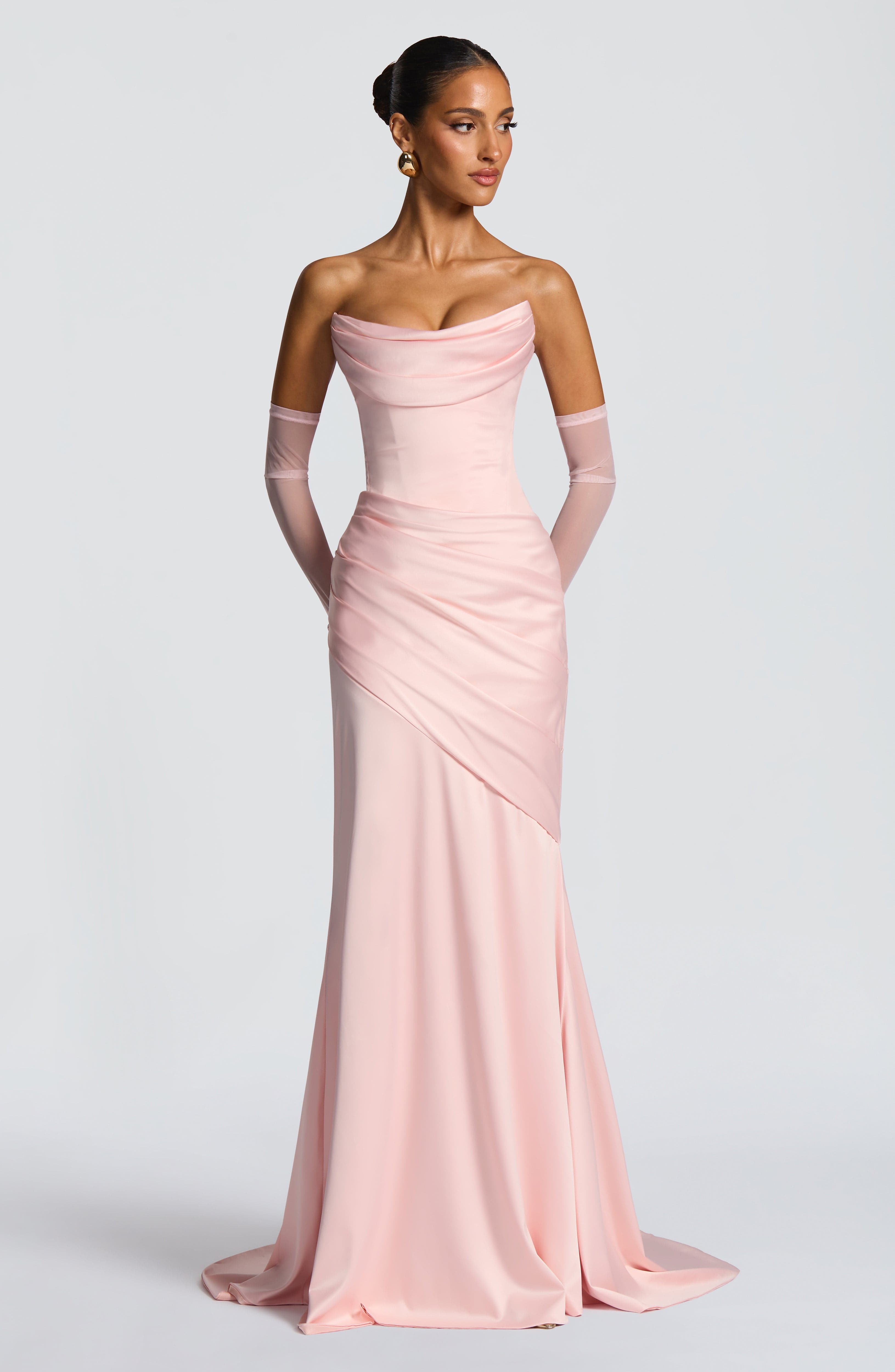 Kensington Maxi Dress - Blush Dress Babyboo Fashion Premium Exclusive Design
