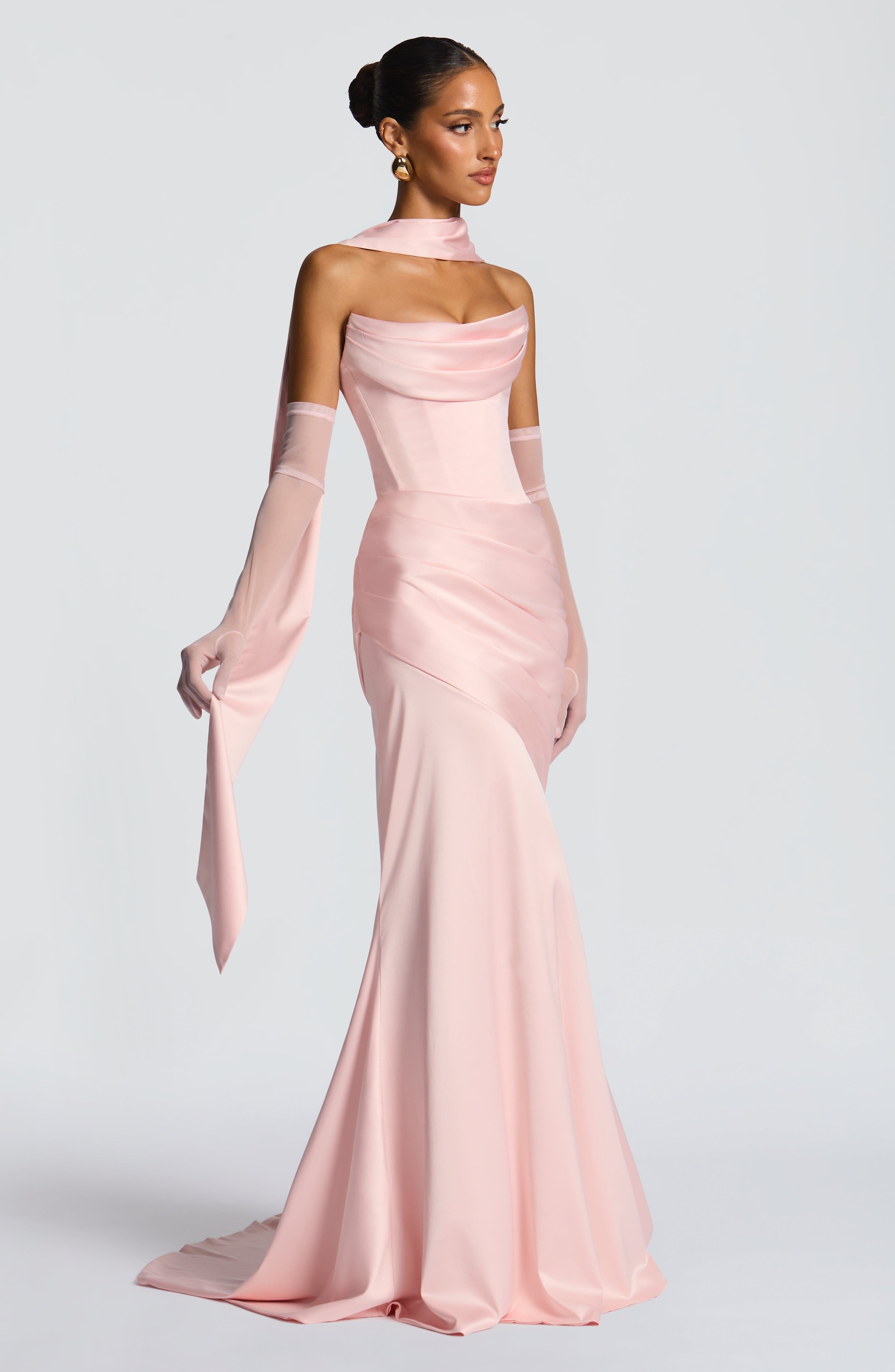 Kensington Maxi Dress - Blush Dress Babyboo Fashion Premium Exclusive Design