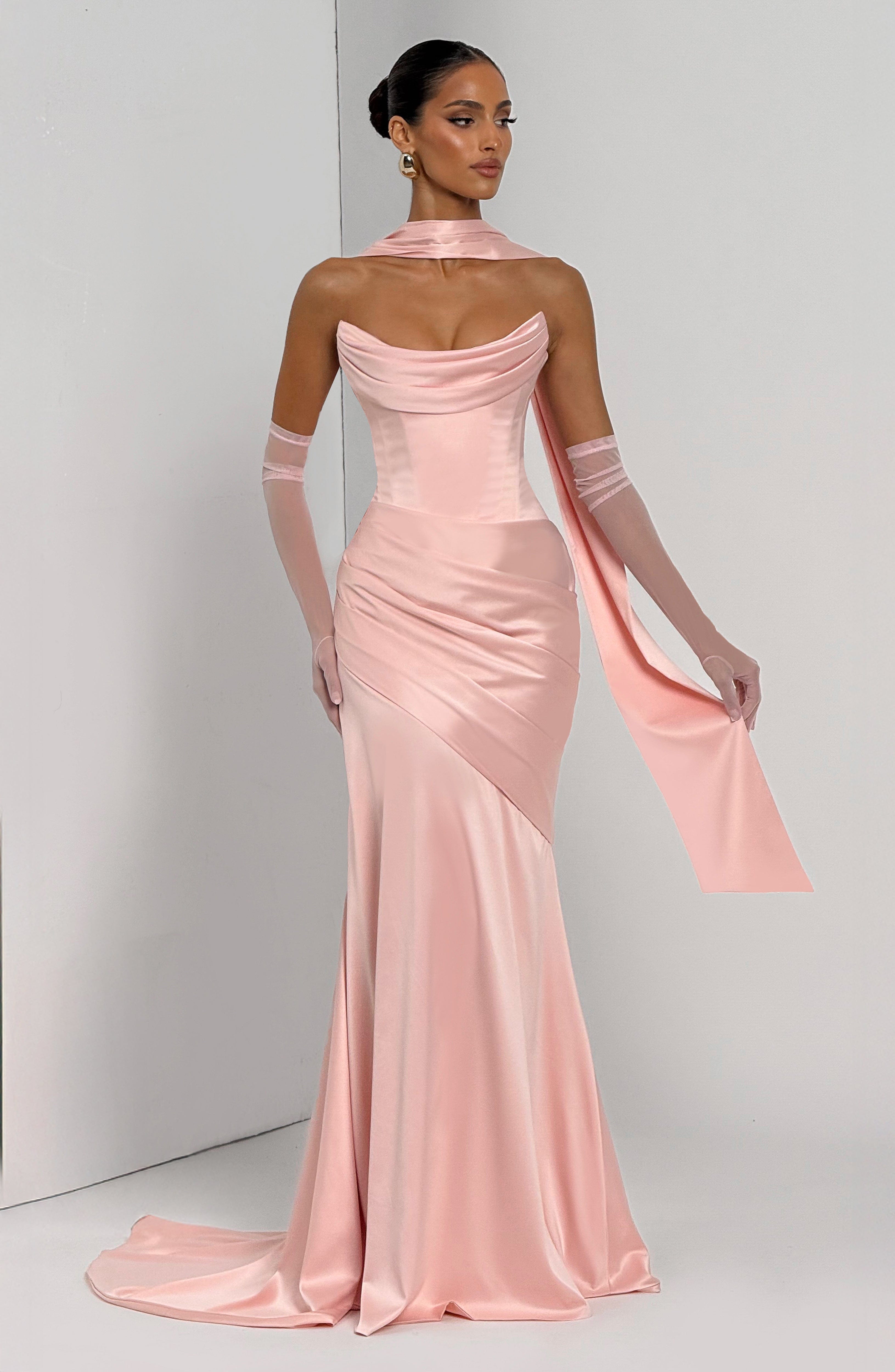 Kensington Maxi Dress - Blush Dress Babyboo Fashion Premium Exclusive Design