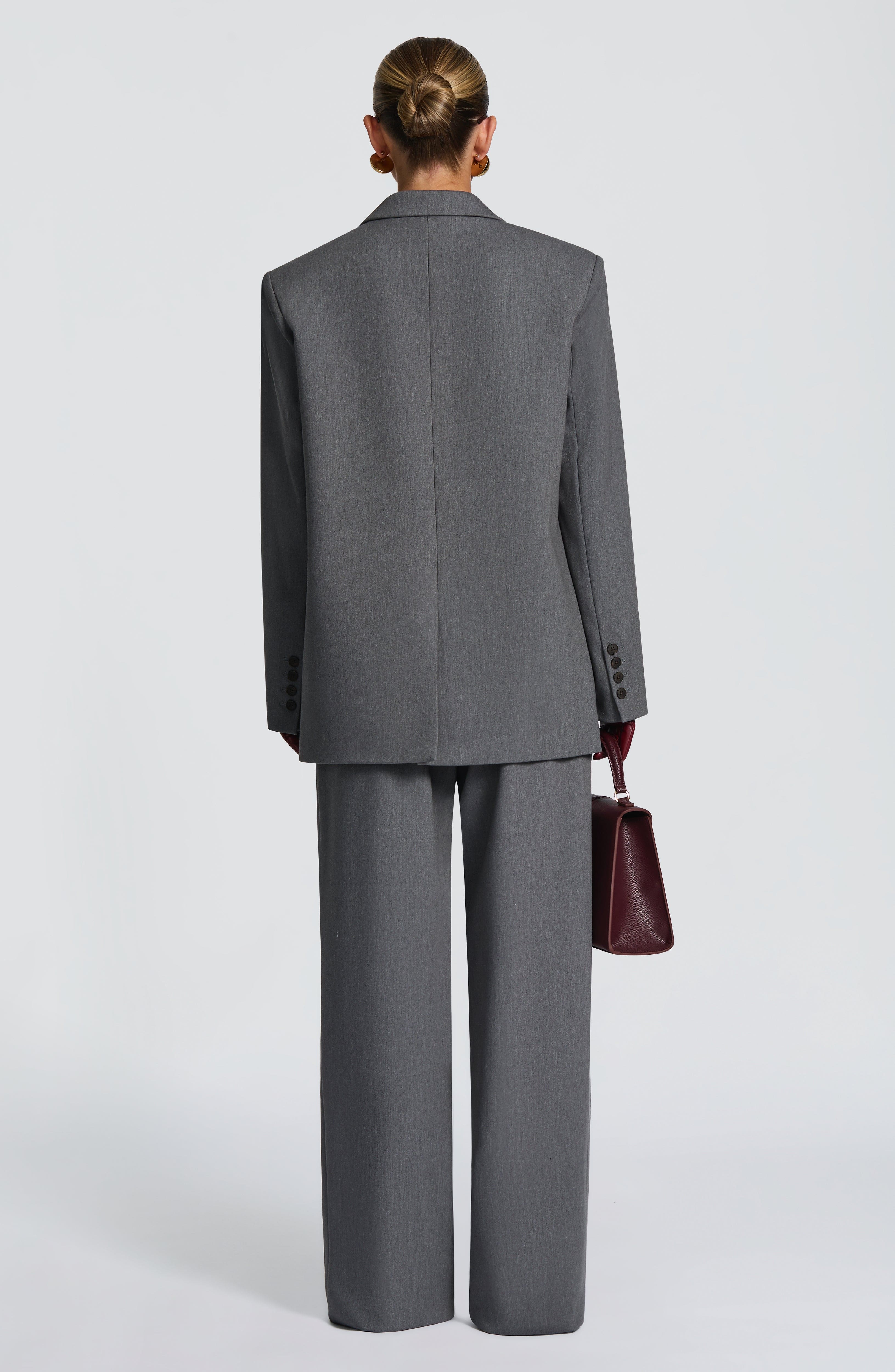 Kirsty Pants - Grey Marl Pants Babyboo Fashion Premium Exclusive Design