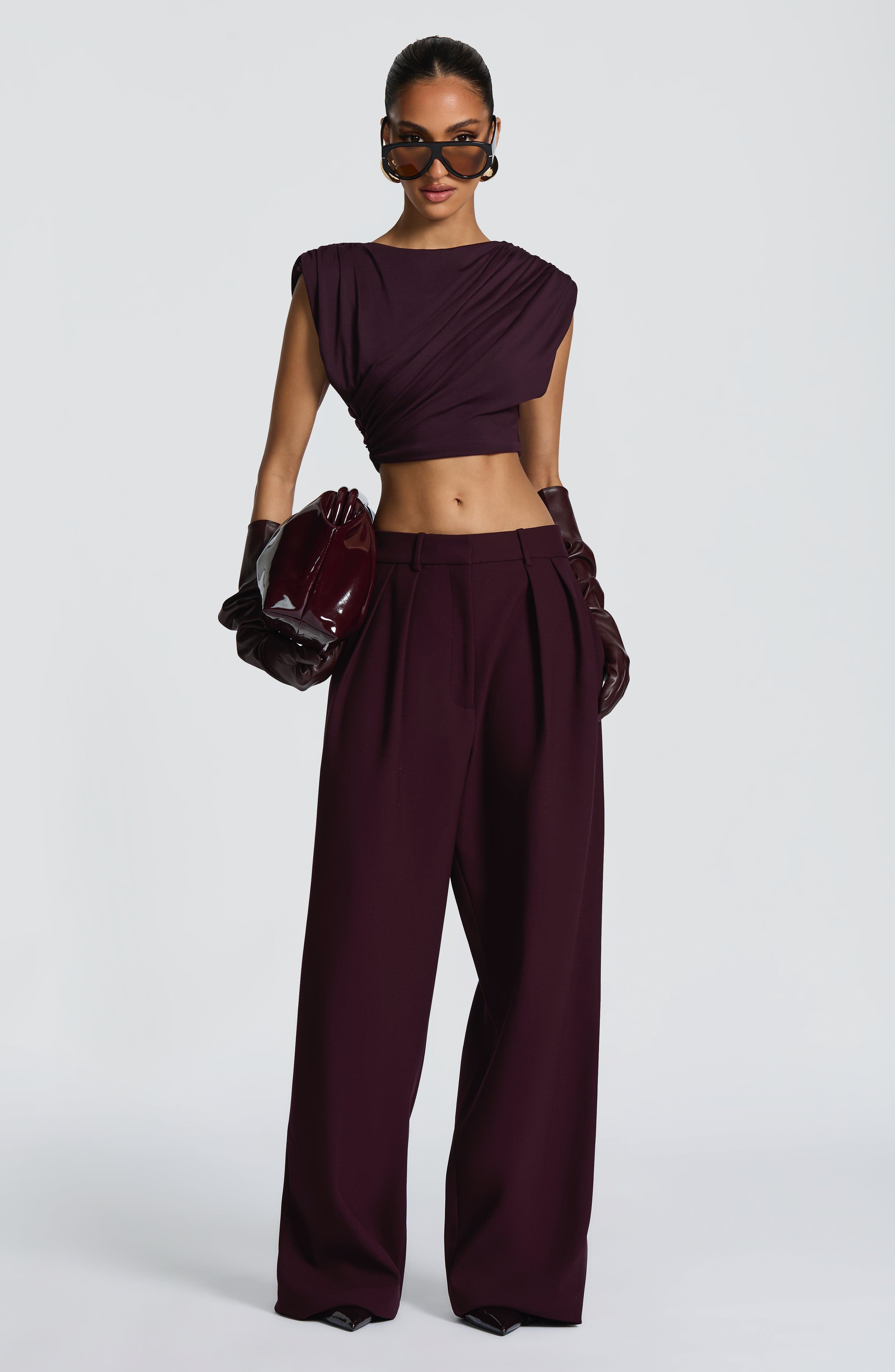 Kirsty Pants - Plum Pants Babyboo Fashion Premium Exclusive Design