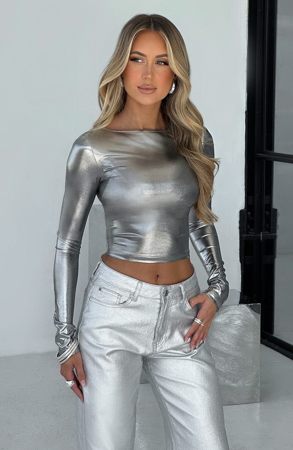 Kyranni Top - Gunmetal Tops Babyboo Fashion Premium Exclusive Design