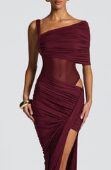 Lisette Bodysuit - Cherry Lacquer Bodysuits Babyboo Fashion Premium Exclusive Design