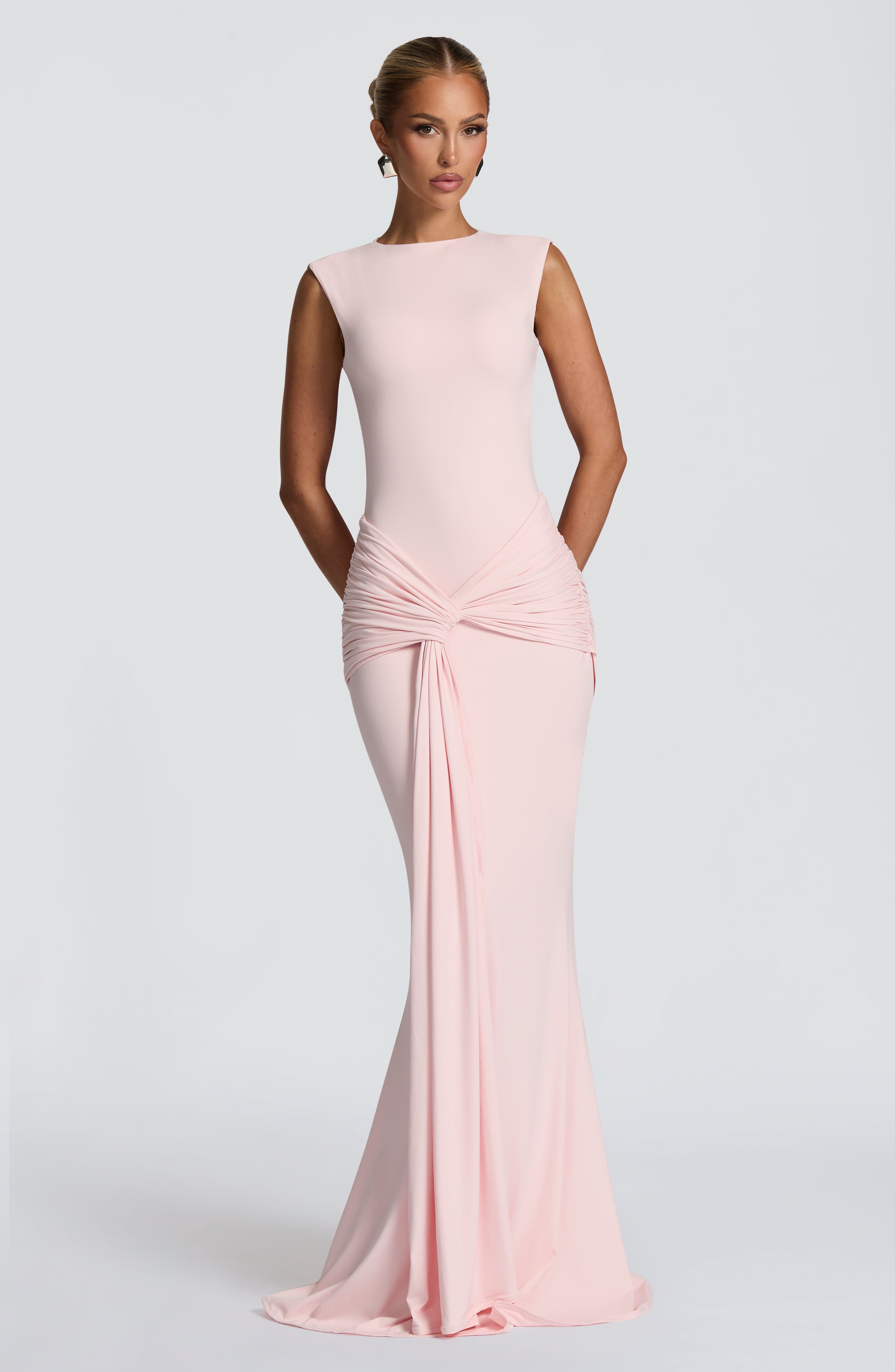 Lorenza Maxi Dress - Blush Dress Babyboo Fashion Premium Exclusive Design