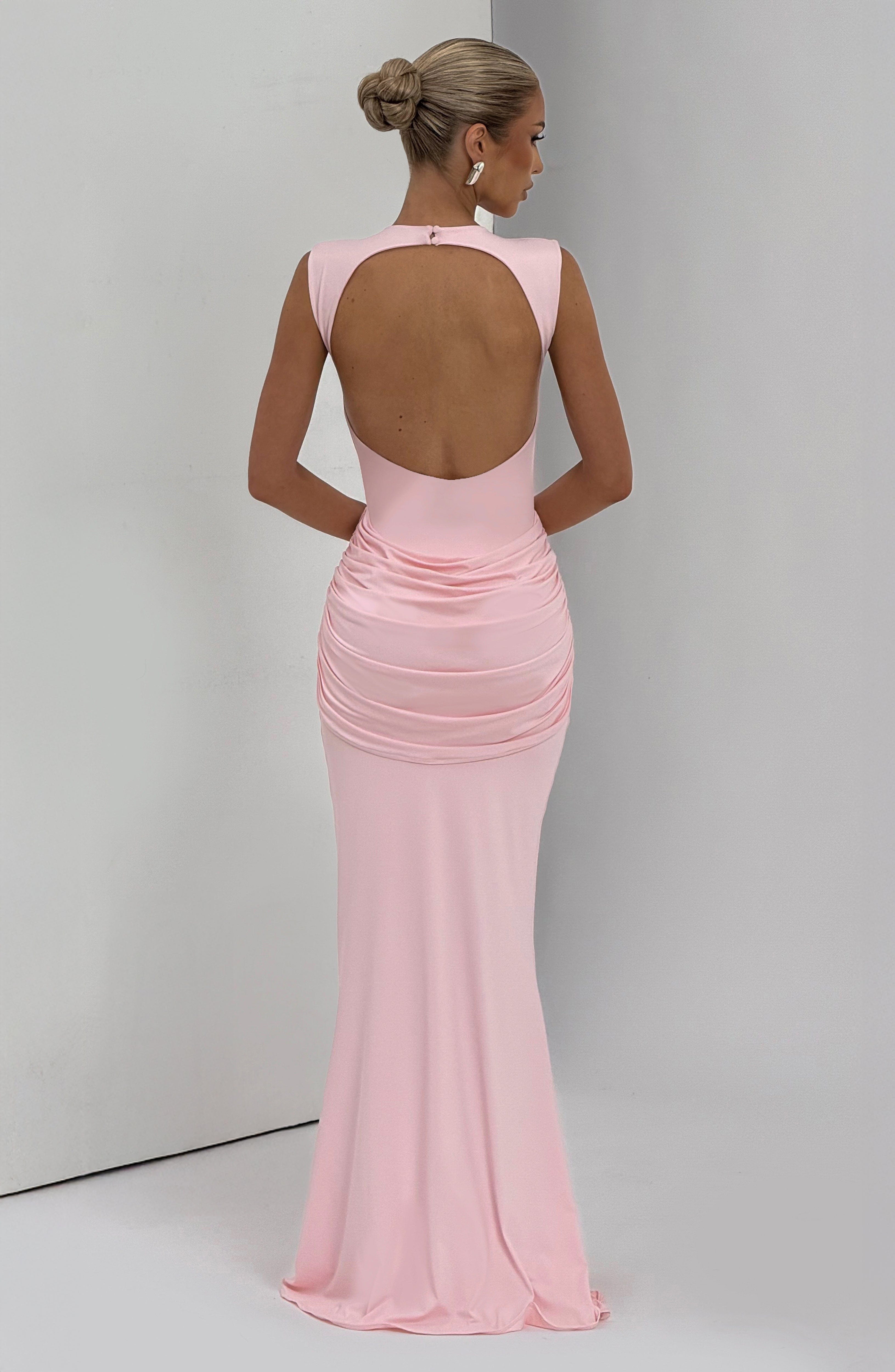 Lorenza Maxi Dress - Blush Dress Babyboo Fashion Premium Exclusive Design