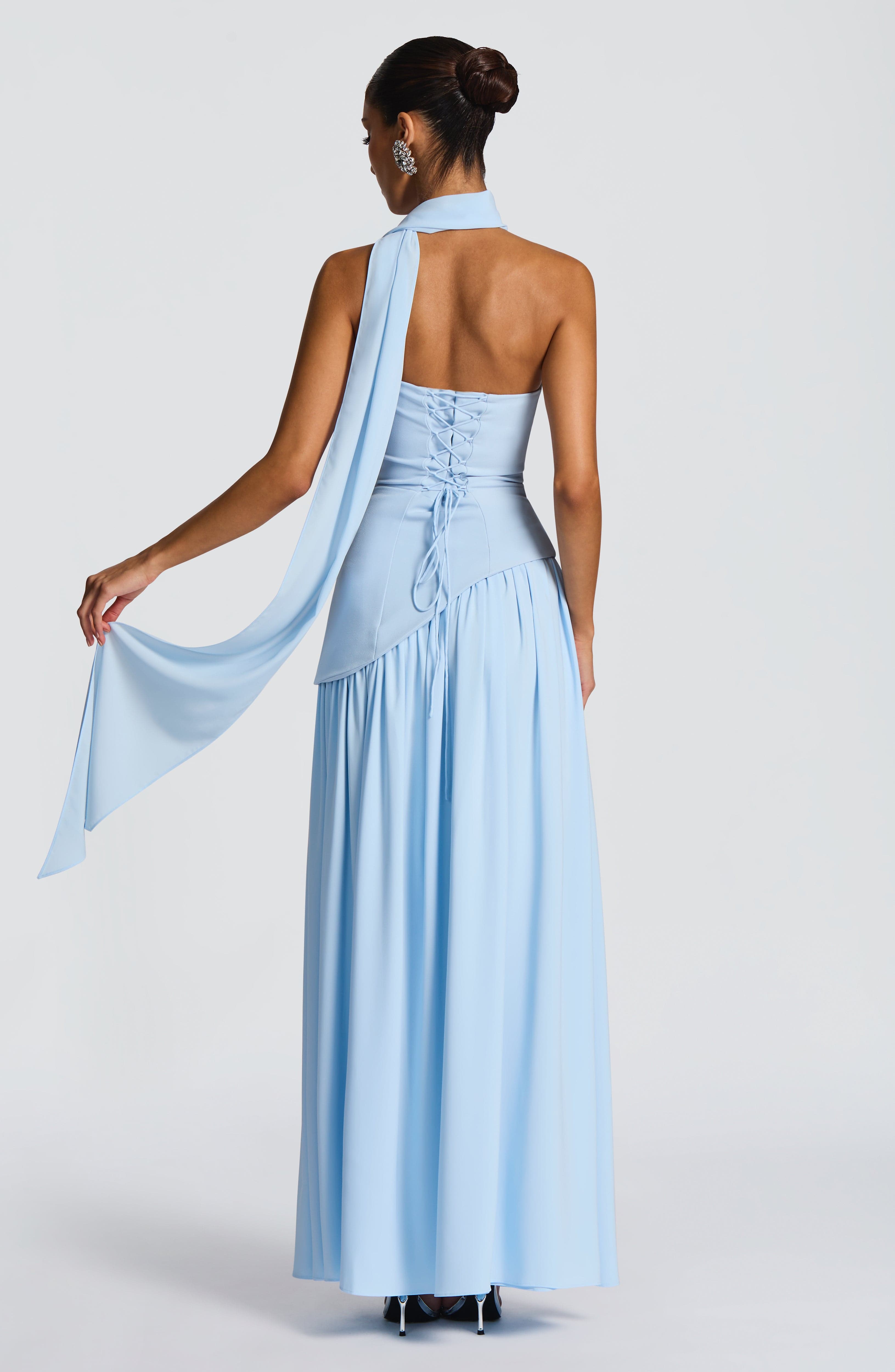 Maliyah Maxi Dress - Baby Blue Dress Babyboo Fashion Premium Exclusive Design