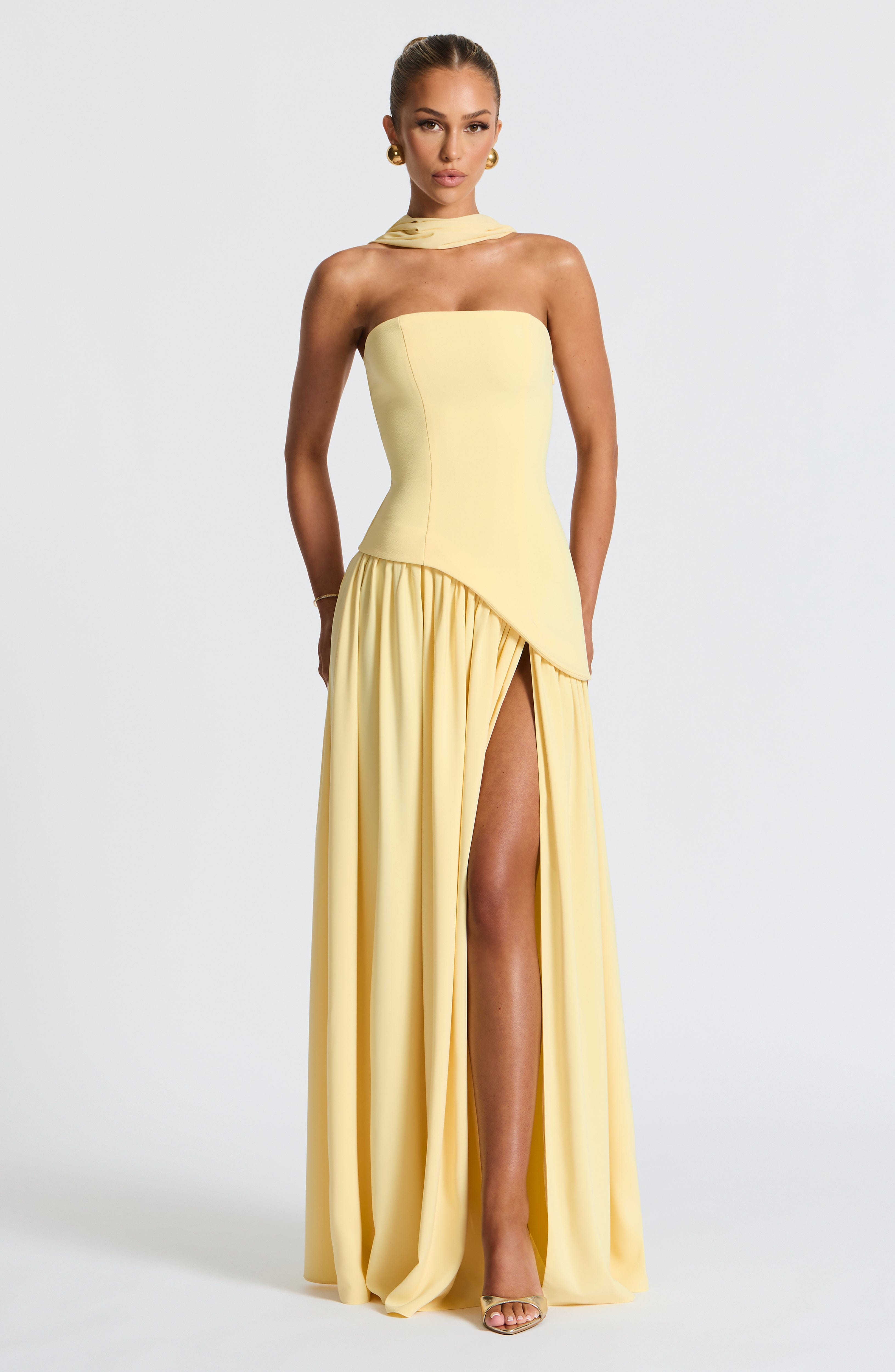 Maliyah Maxi Dress - Lemon Dress Babyboo Fashion Premium Exclusive Design