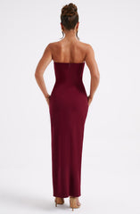 Marcia Maxi Dress - Burgundy Dress Babyboo Fashion Premium Exclusive Design