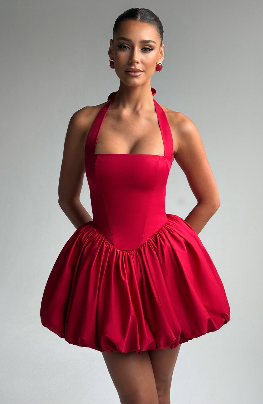 Maricia Mini Dress - Red Dress Babyboo Fashion Premium Exclusive Design