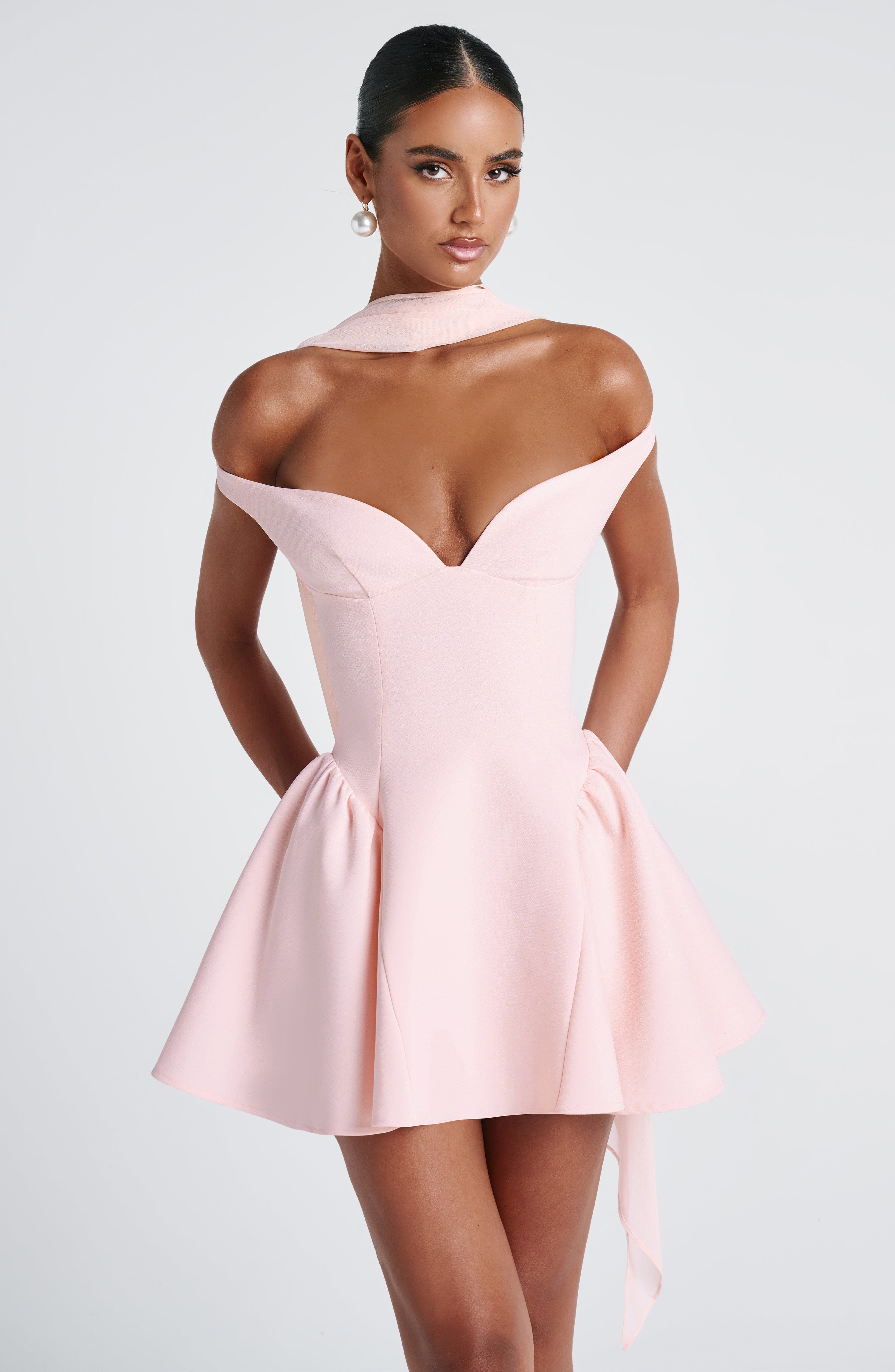 Marla Mini Dress - Blush Dress Babyboo Fashion Premium Exclusive Design