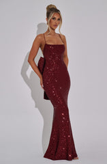 Meridith Maxi Dress - Wine Dress Babyboo Fashion Premium Exclusive Design