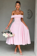Miranda Midi Dress - Blush Dress Babyboo Fashion Premium Exclusive Design