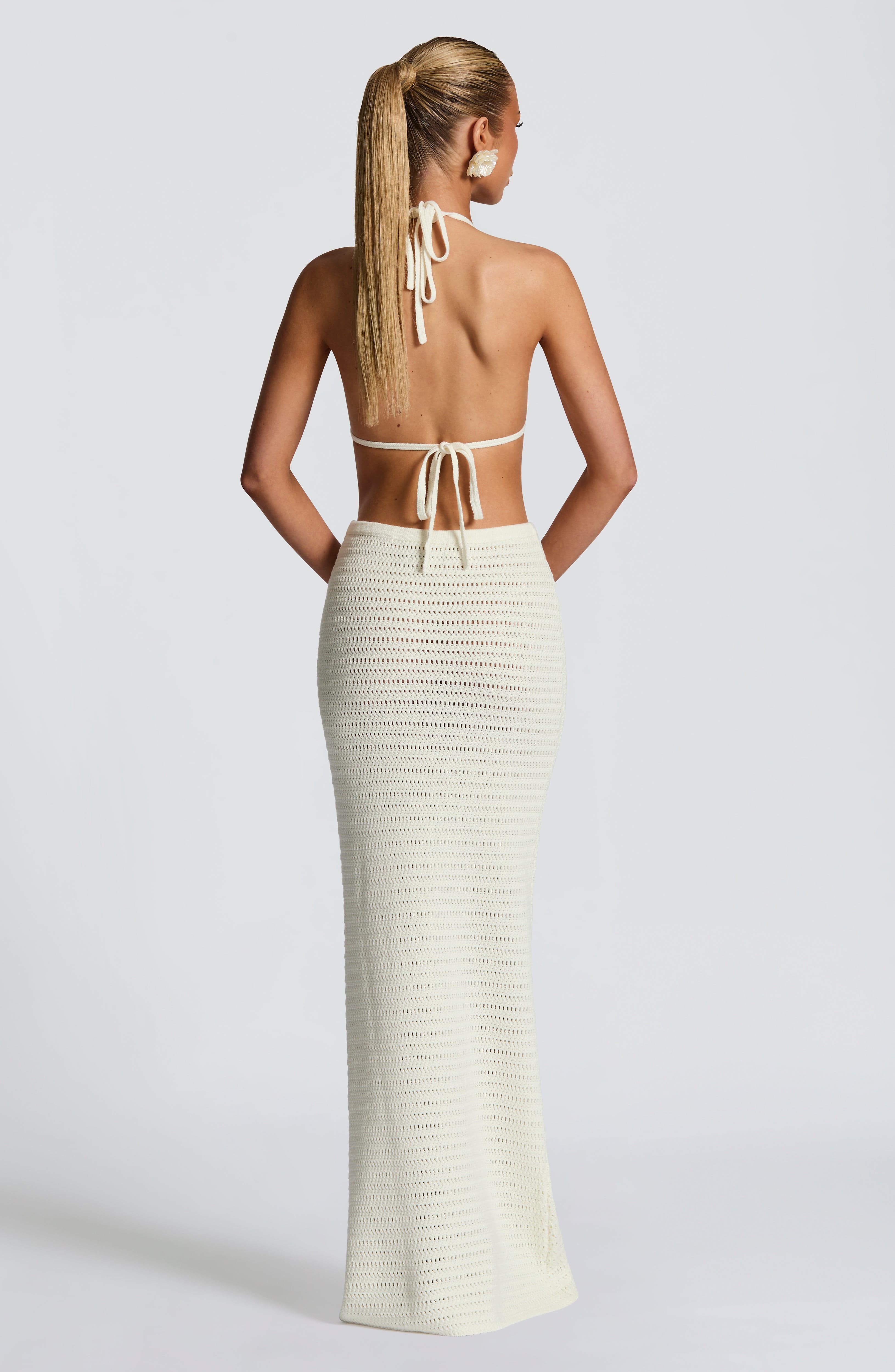 Nerida Maxi Skirt - Ivory Skirt Babyboo Fashion Premium Exclusive Design